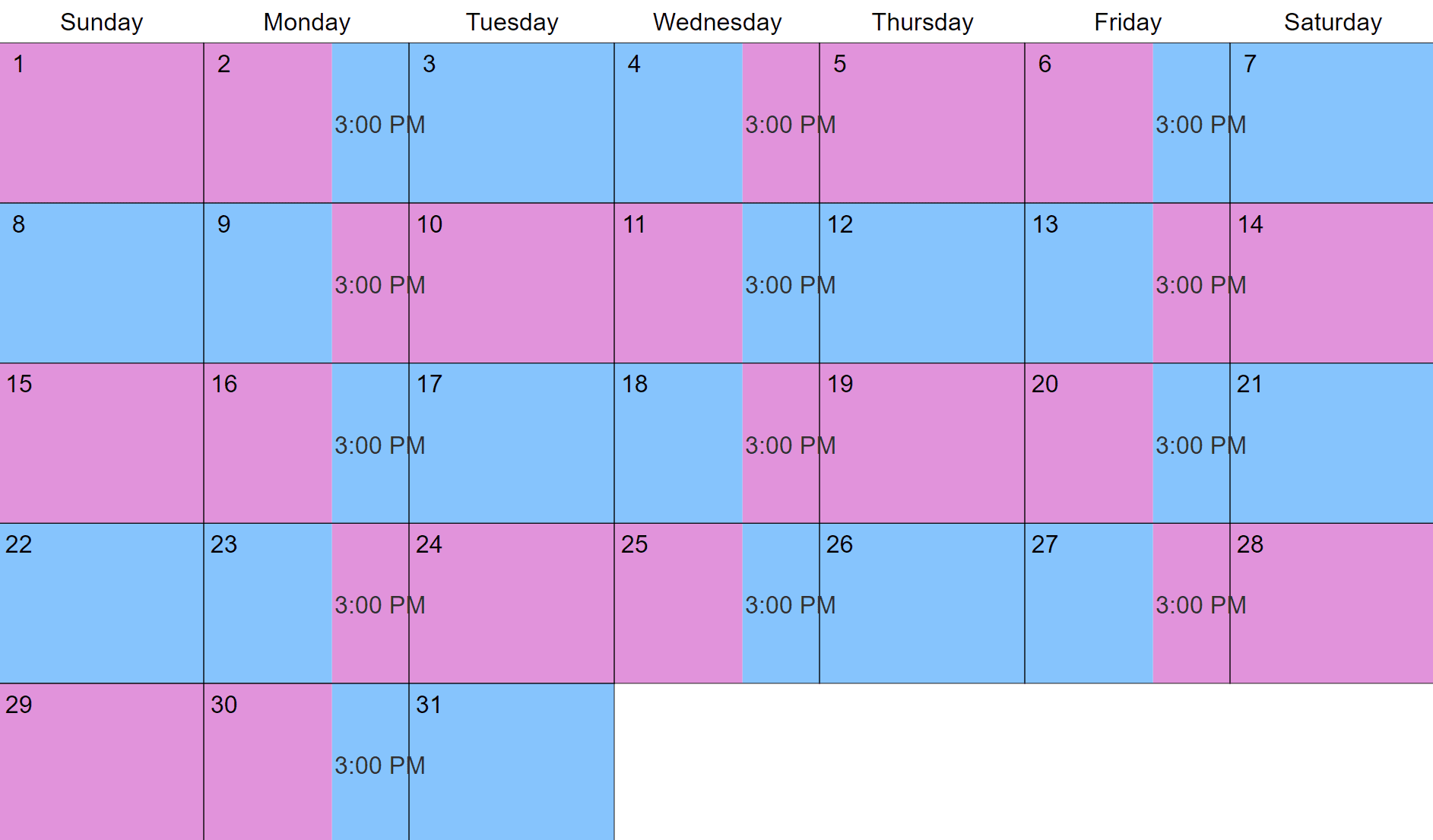 Split Year Calendar Printable
