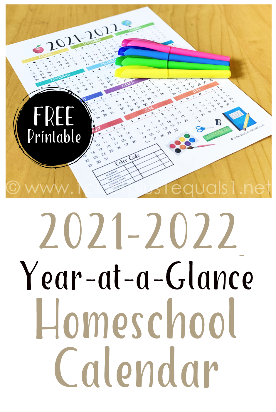 2021 2022 YEAR AT A GLANCE HOMESCHOOL CALENDAR PRINTABLE 1 1 1 1 2021 2022 YEAR AT A GLANCE HOMESCHOOL CALENDAR PRINTABLE 1 1 1 1