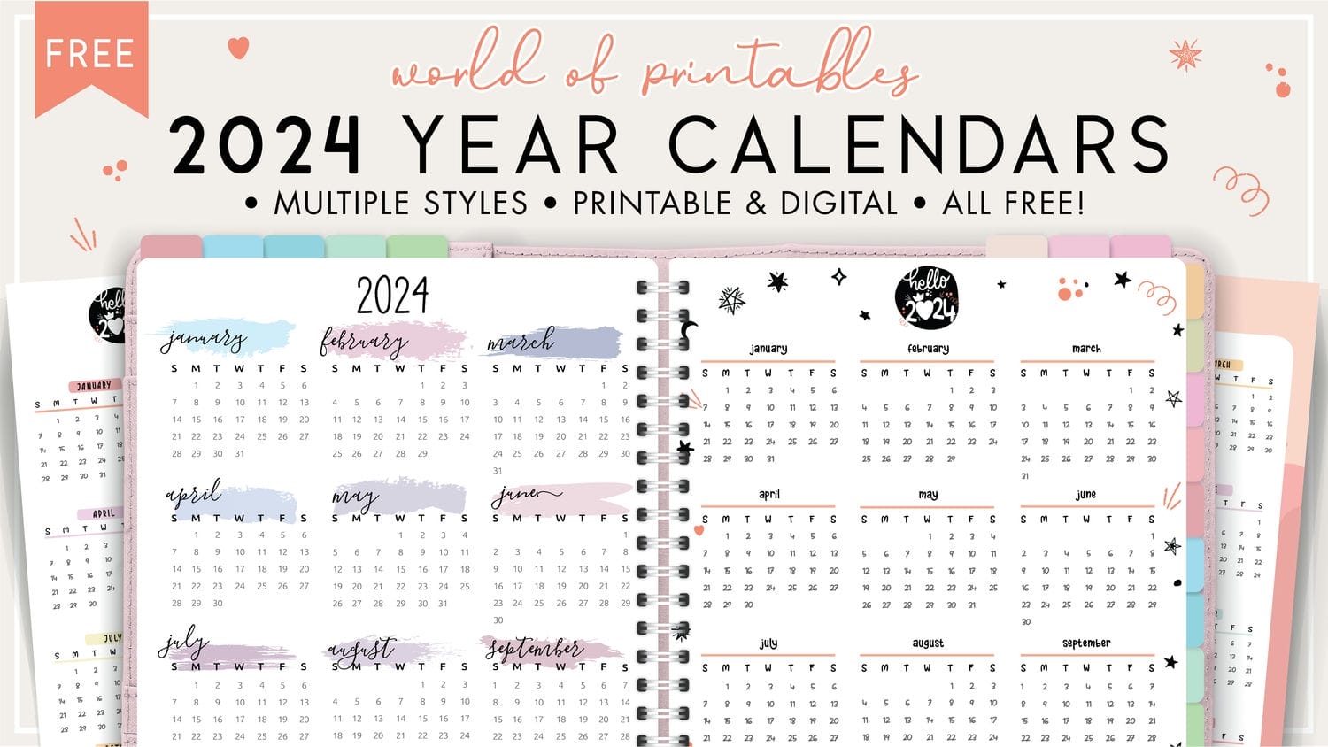2024 Year Calendars 70 Best Printables World Of Printables 2024 Year Calendars 70 Best Printables World Of Printables