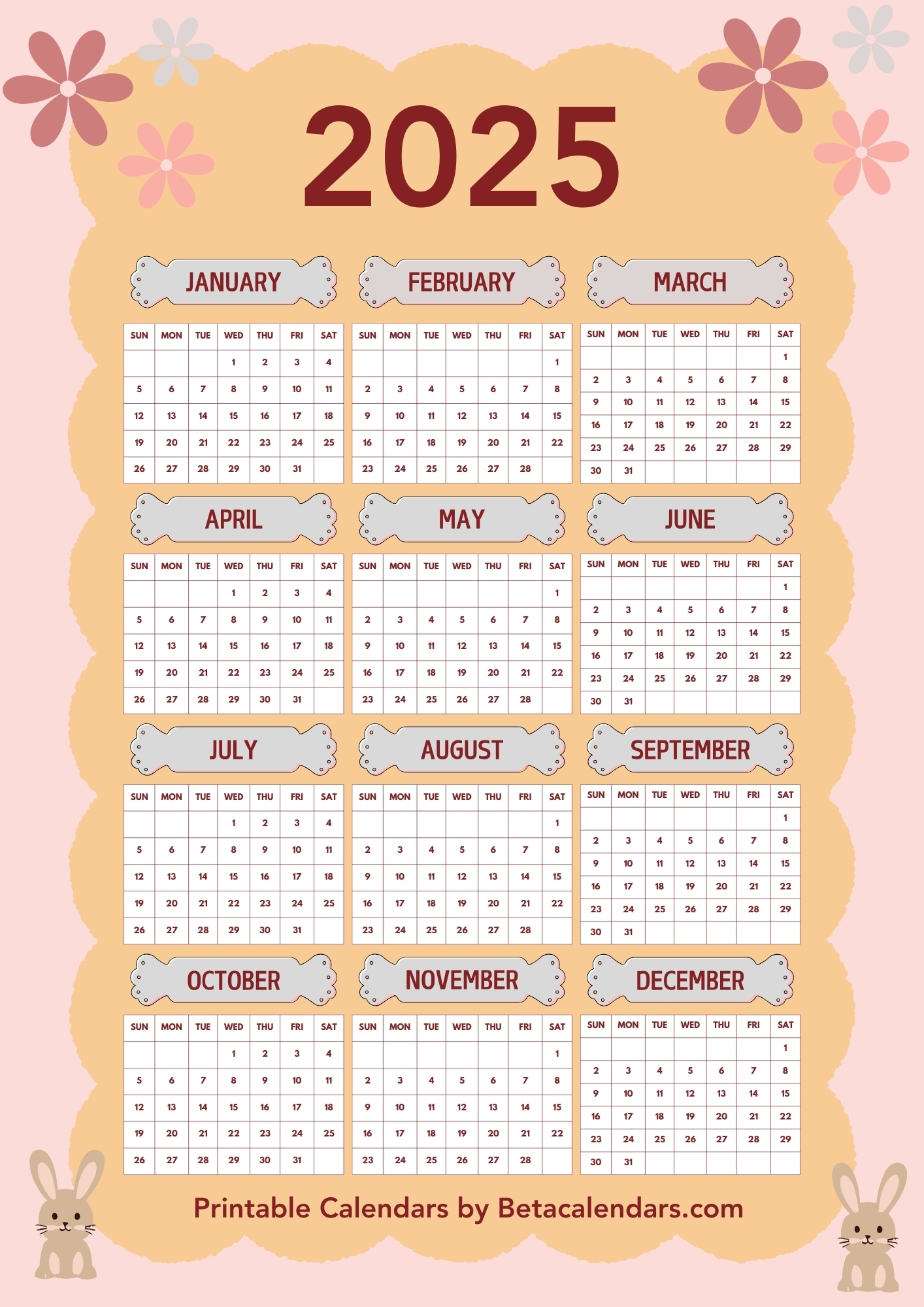 2025 Calendar Beta Calendars 2025 Calendar Beta Calendars