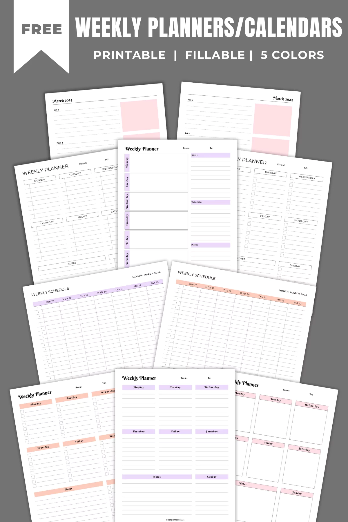 Printable Monthly Calendar With Goals 2025