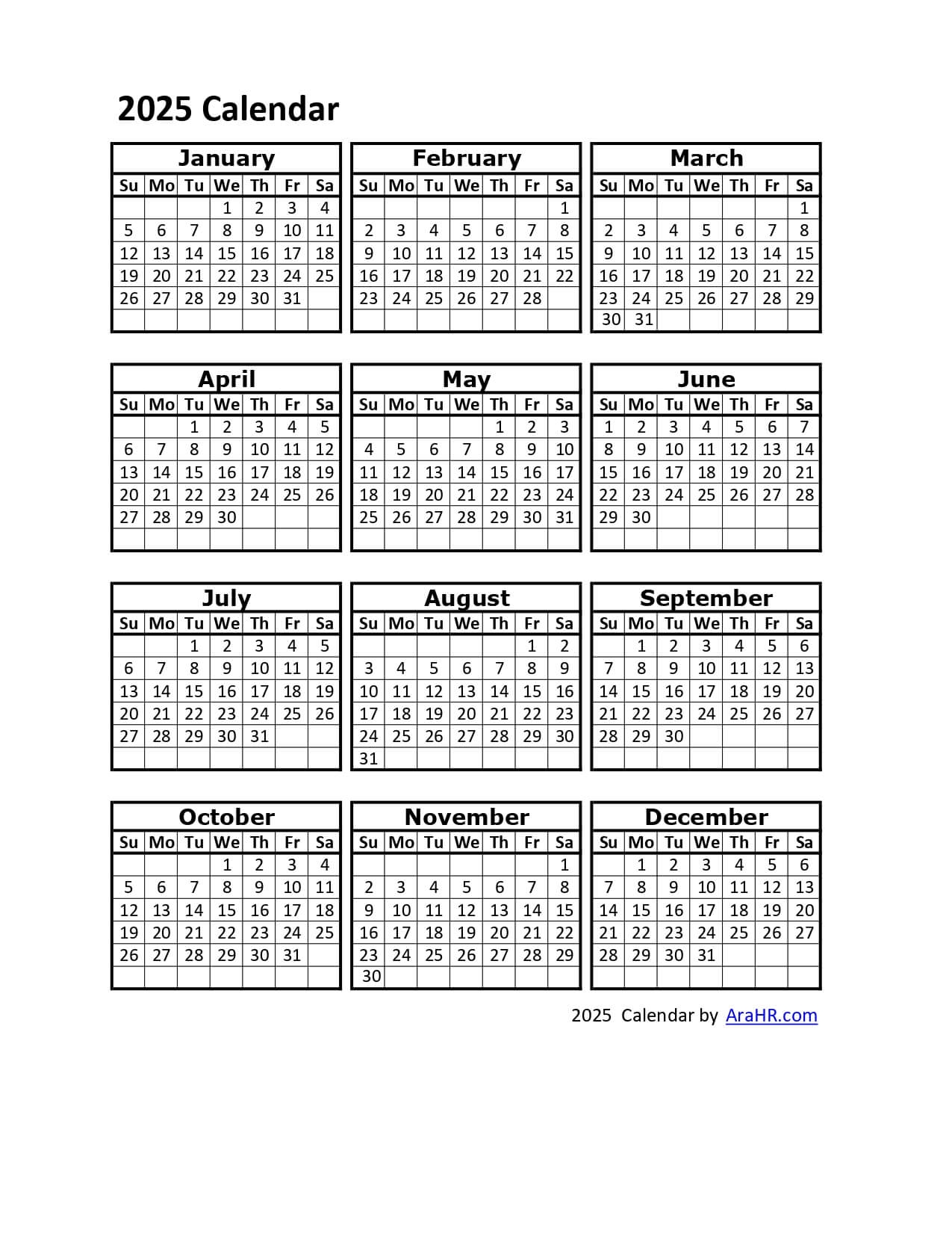 2025 Calendar Yearly Monthly Free Printable Template Excel PDF Image 2025 Calendar Yearly Monthly Free Printable Template Excel PDF Image