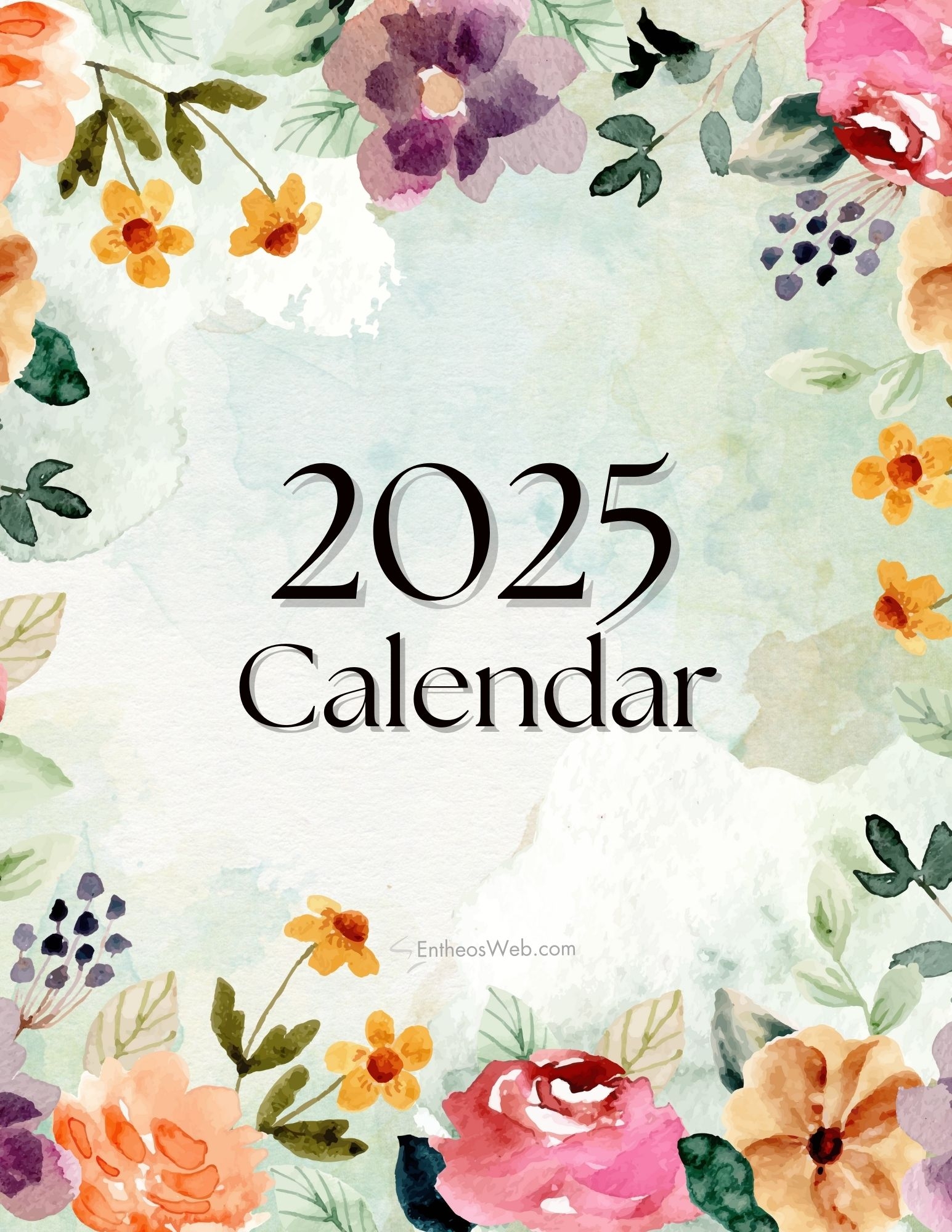 Monthy 2025 Calendar Printable