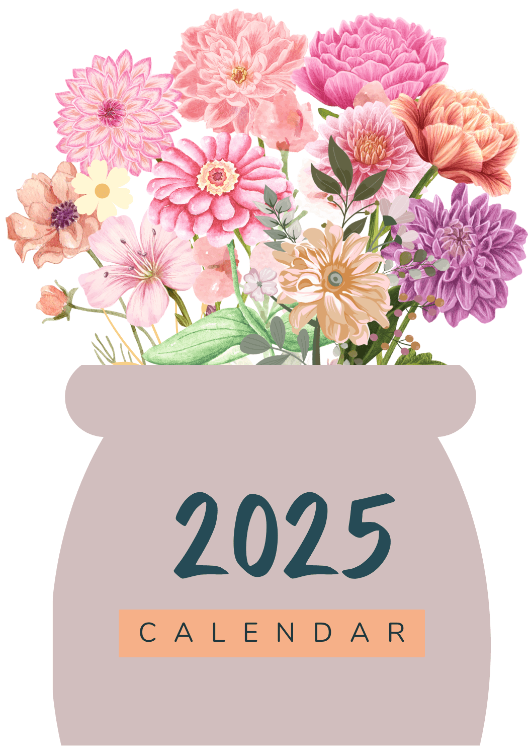 2025 MINI FLORAL VASE CALENDAR By Cgitals Raket PH 2025 MINI FLORAL VASE CALENDAR By Cgitals Raket PH