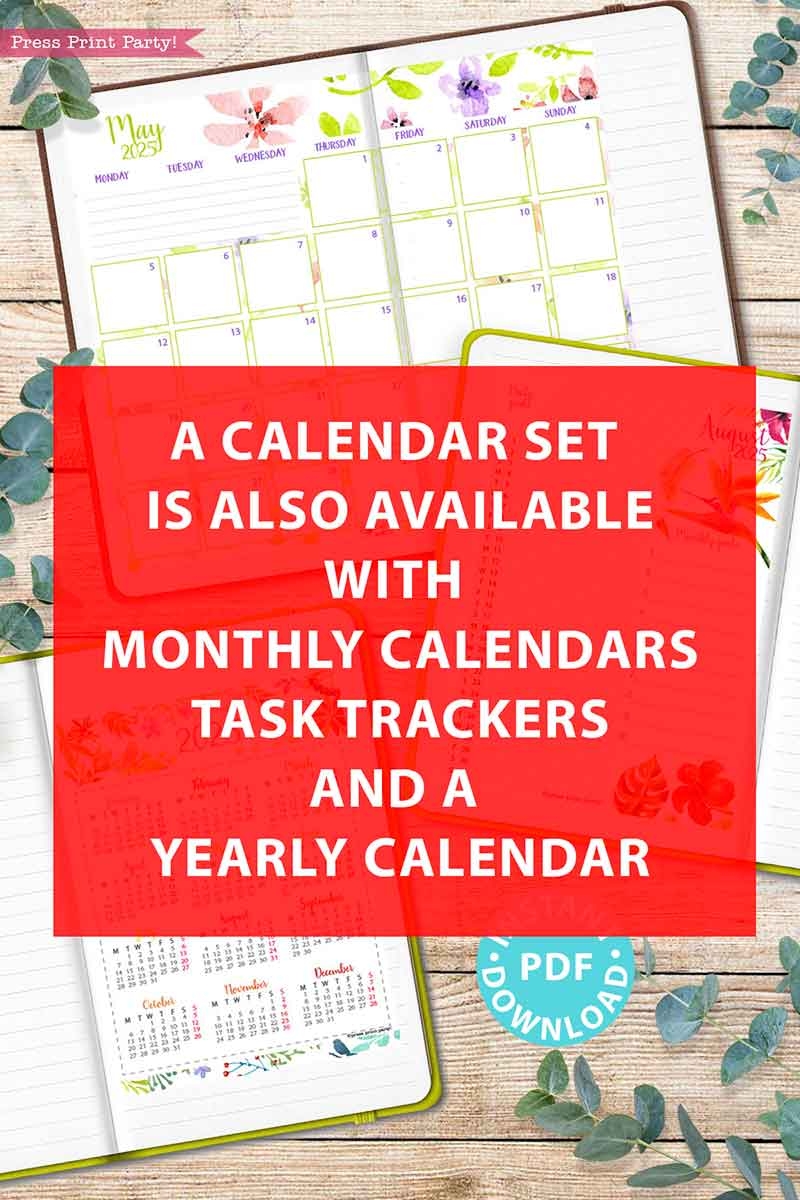 Printable 2 Page Monthly Calendar 2025