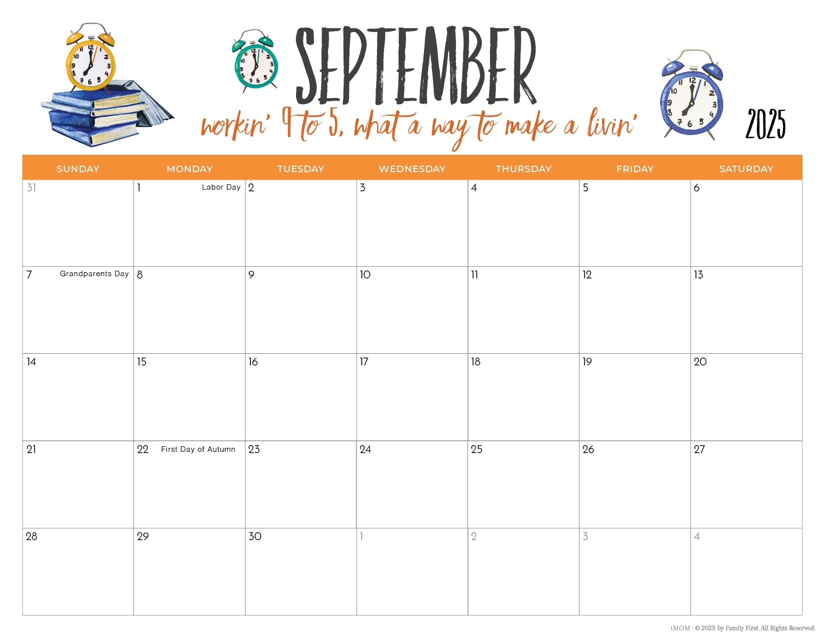 2025 Printable Calendars2025 Printable Calendars For Moms IMOM