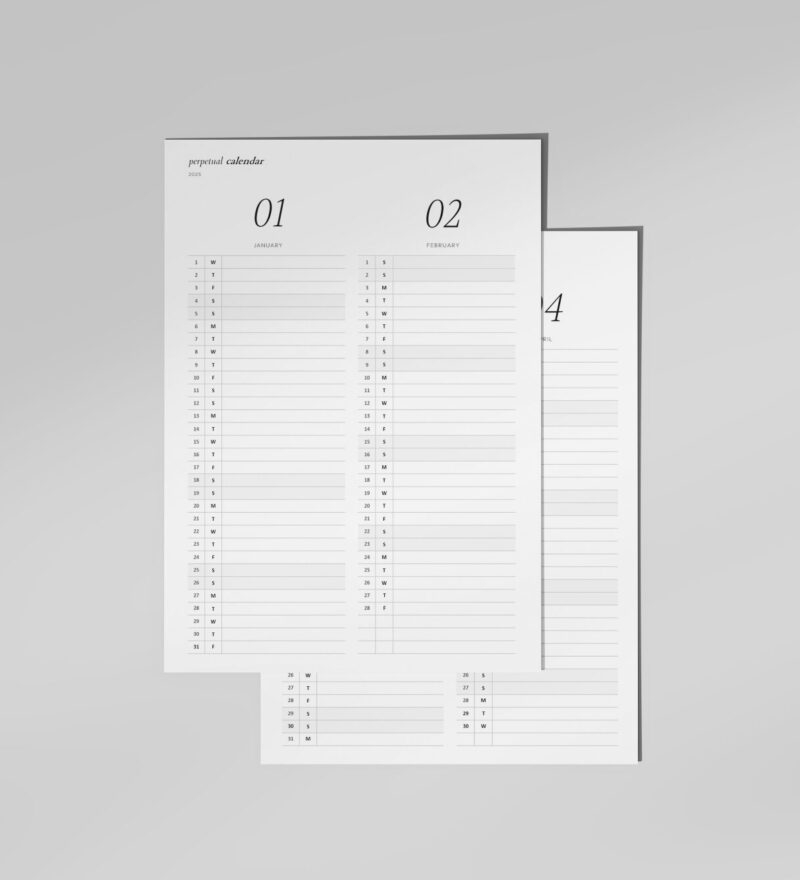 2025 Vertical Yearly Overview PDF Nitty N Gritty