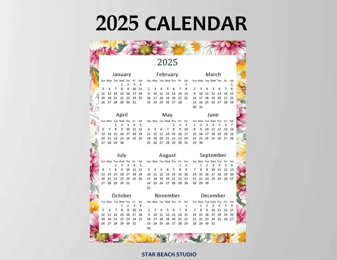 Create Printable Yearly Calendar With Photo