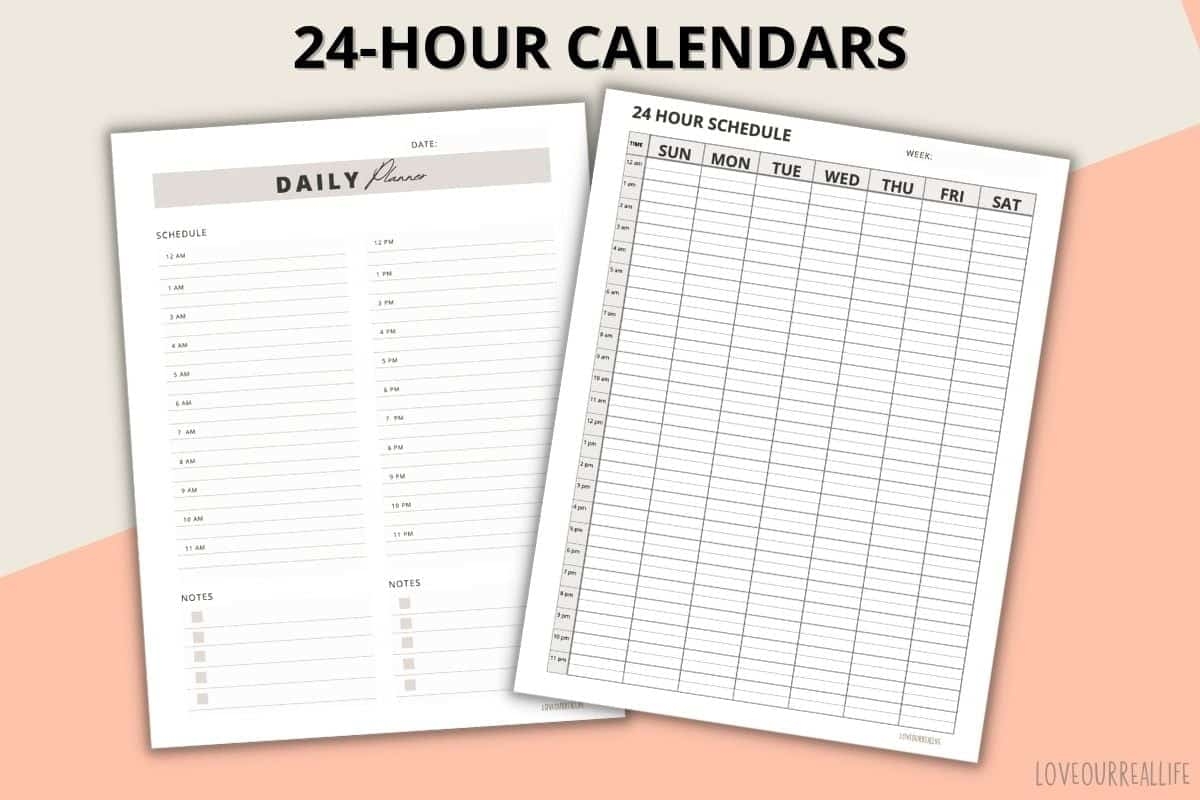 Free Printable Weekly Scheduling Calendar