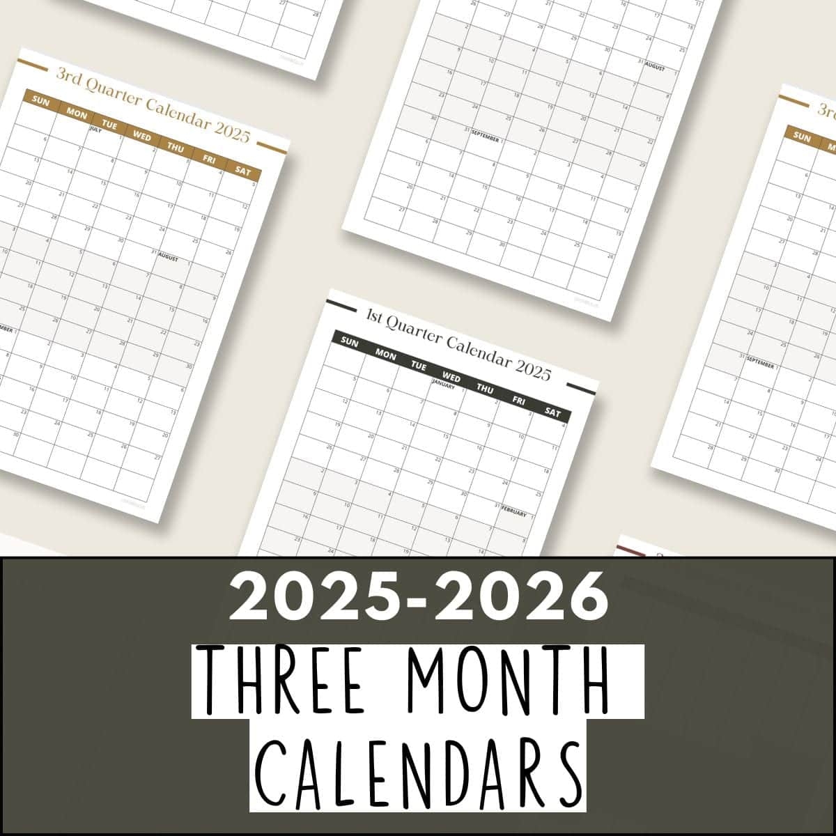 2025 And 2026 Monthly Calendar Printable Free