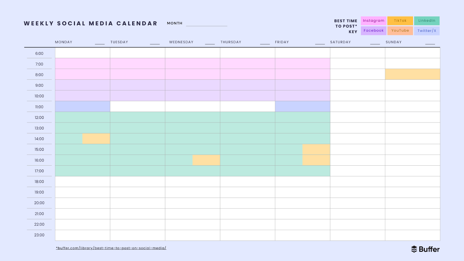 7 free social media calendar templates to help you plan your content