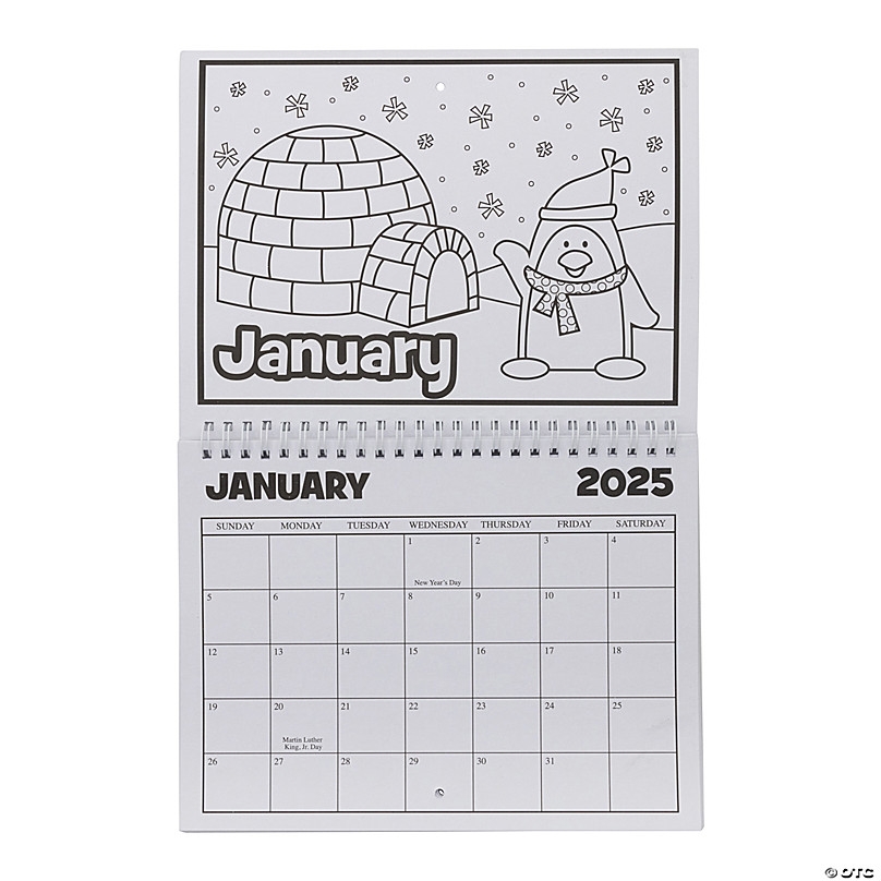 9 X 6 3 4 Color Your Own 2025 Cardstock Calendar With Spiral Binding Oriental Trading 9 X 6 3 4 Color Your Own 2025 Cardstock Calendar With Spiral Binding Oriental Trading