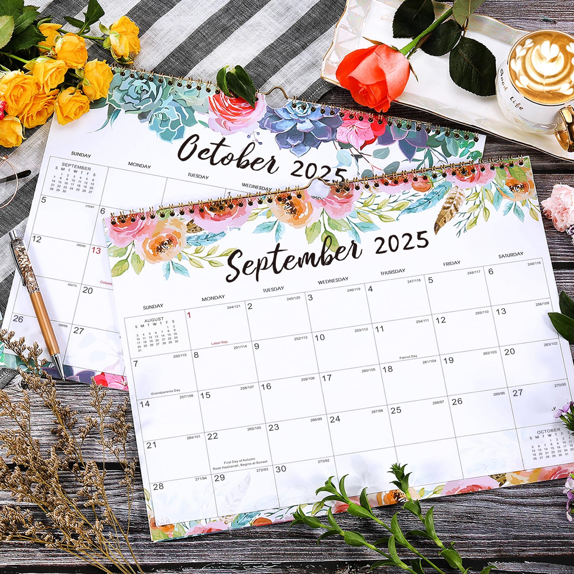 Amazon 2025 2026 Calendar JUL 2025 DEC 2026 14 6 X 11 4 Wall Calendar 2025 2026 Twin Wire Binding 18 Months Calendar Premium Paper Office Products