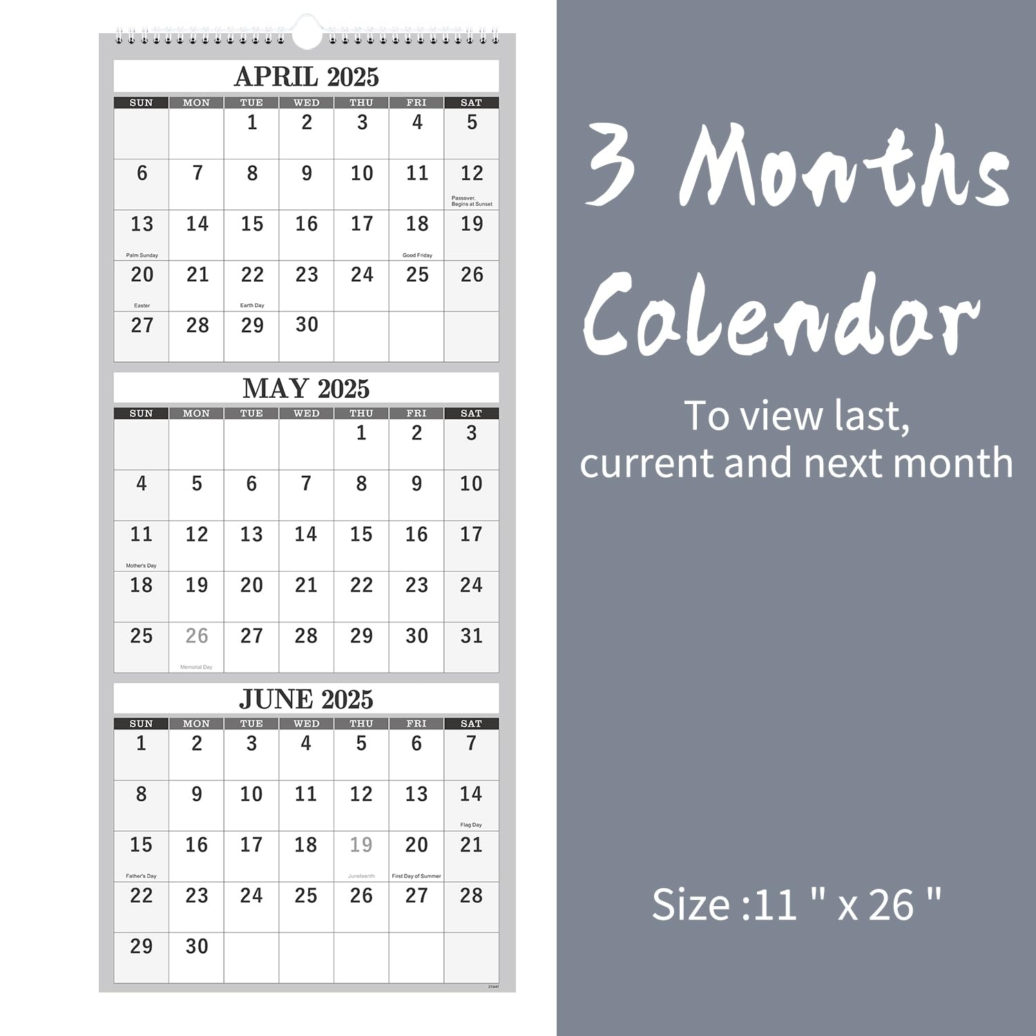 Amazon 2025 2026 Wall Calendar Apr 2025 Jul 2026 3 Month Calendar Vertical Display 3 Month Wall Calendar 2025 2026 11 X 26 Large Monthly Calendar Lay Flat Holidays Blocks Perfect For Planning Office Products Amazon 2025 2026 Wall Calendar Apr 2025 Jul 2026 3 Month Calendar Vertical Display 3 Month Wall Calendar 2025 2026 11 X 26 Large Monthly Calendar Lay Flat Holidays Blocks Perfect For Planning Office Products