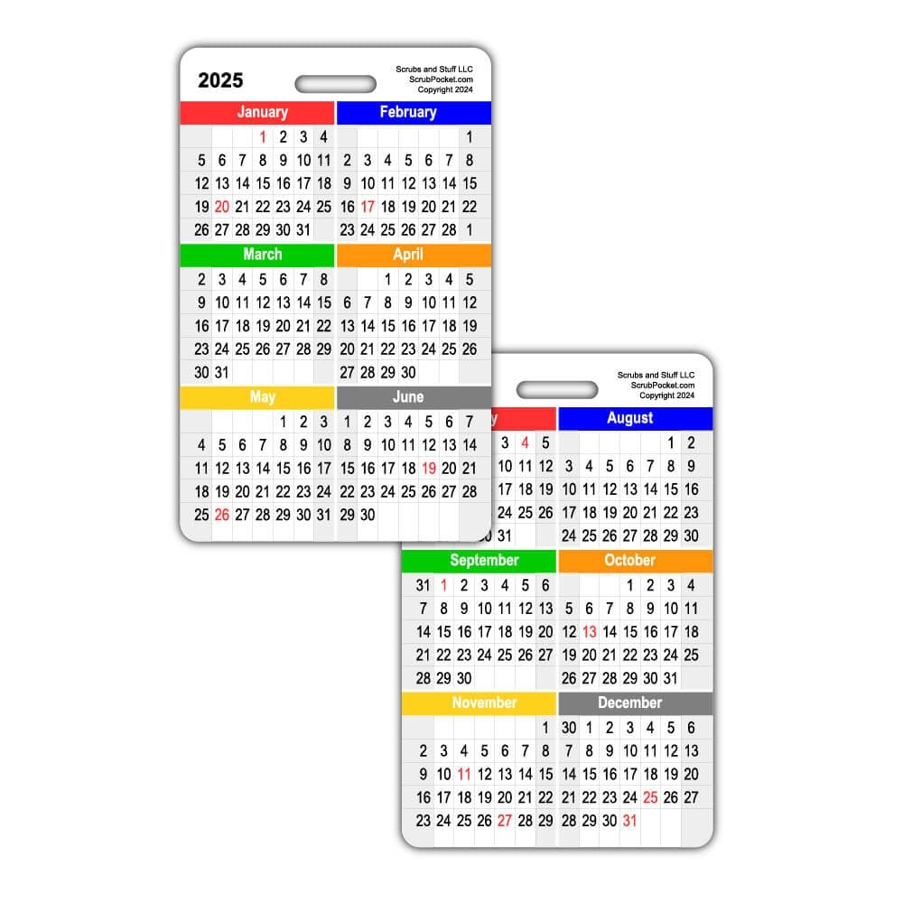 Amazon 2025 Monthly Calendar Badge Card Vertical 1 Card Office Products