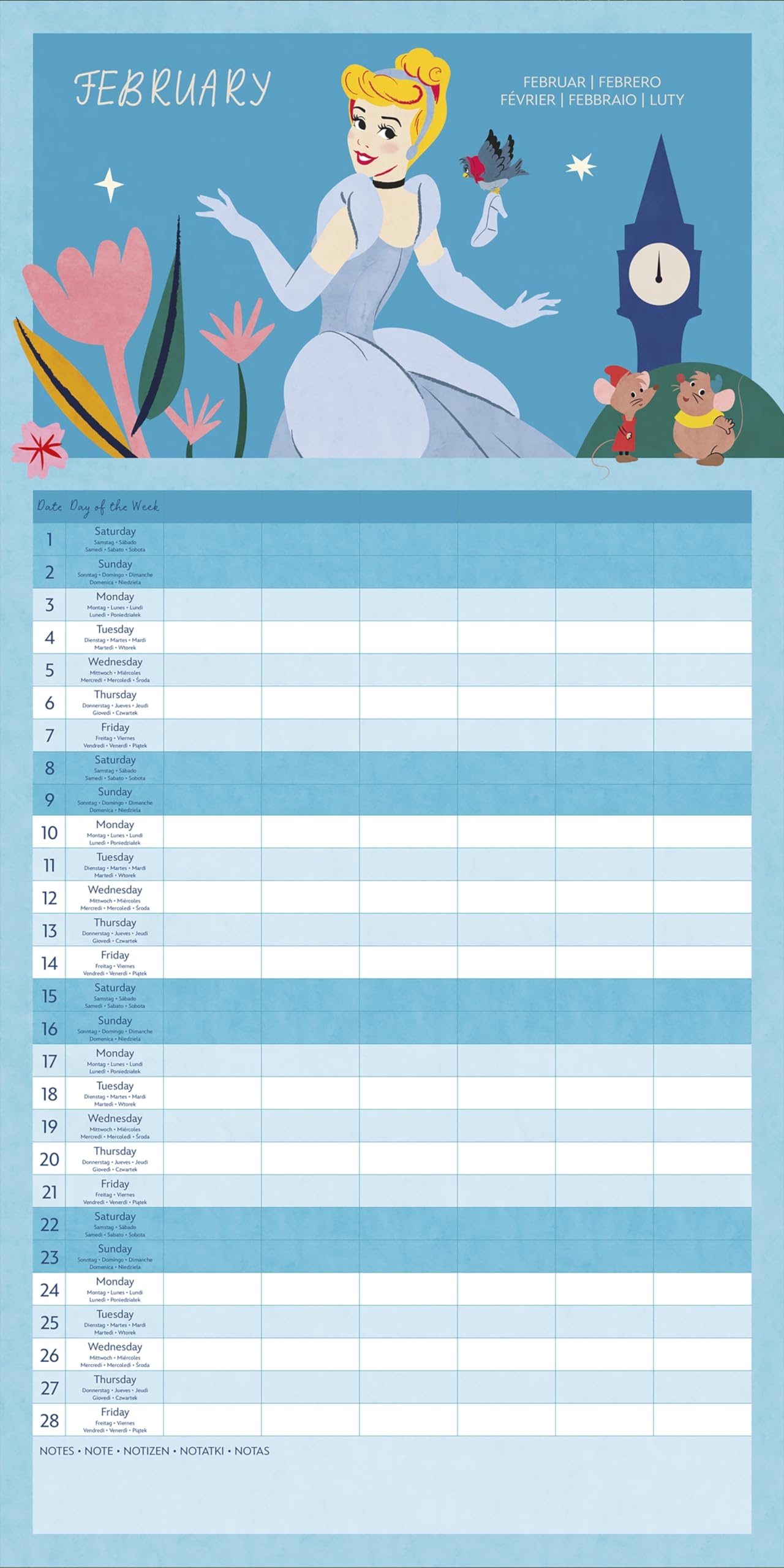 Disney Family Printable Calendar