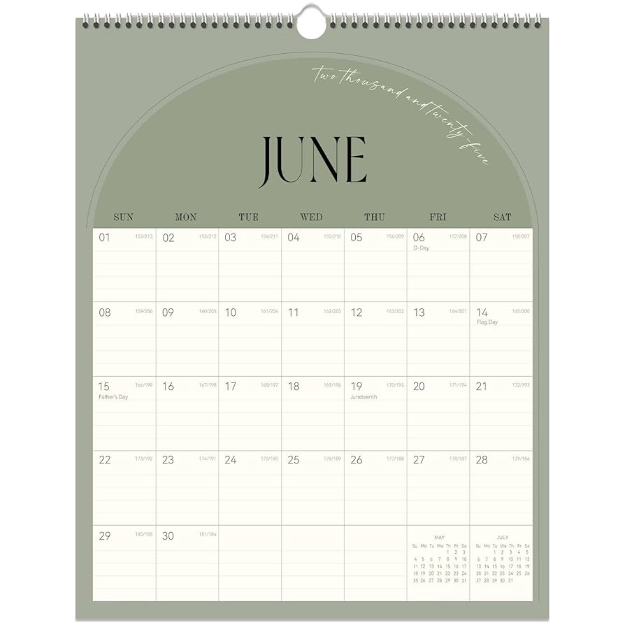 Amazon Guasslee Wall Calendar 2025 2026 Vertical Wall Calendar 2025 Jun 2025 Dec 2026 19 Month Paper Calendar Spiral Bound Monthly Planner Wall For Office School Home Easy Organizing 14 X 11 Office Products
