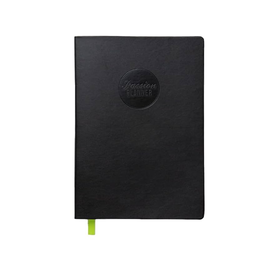 Amazon Passion Planner Weekly Undated Yearlong Sunday Goal Oriented Agenda Appointment Calendar Reflection Journal Unmarked Dates Elite Black Large 7 8 X 11 Office Products