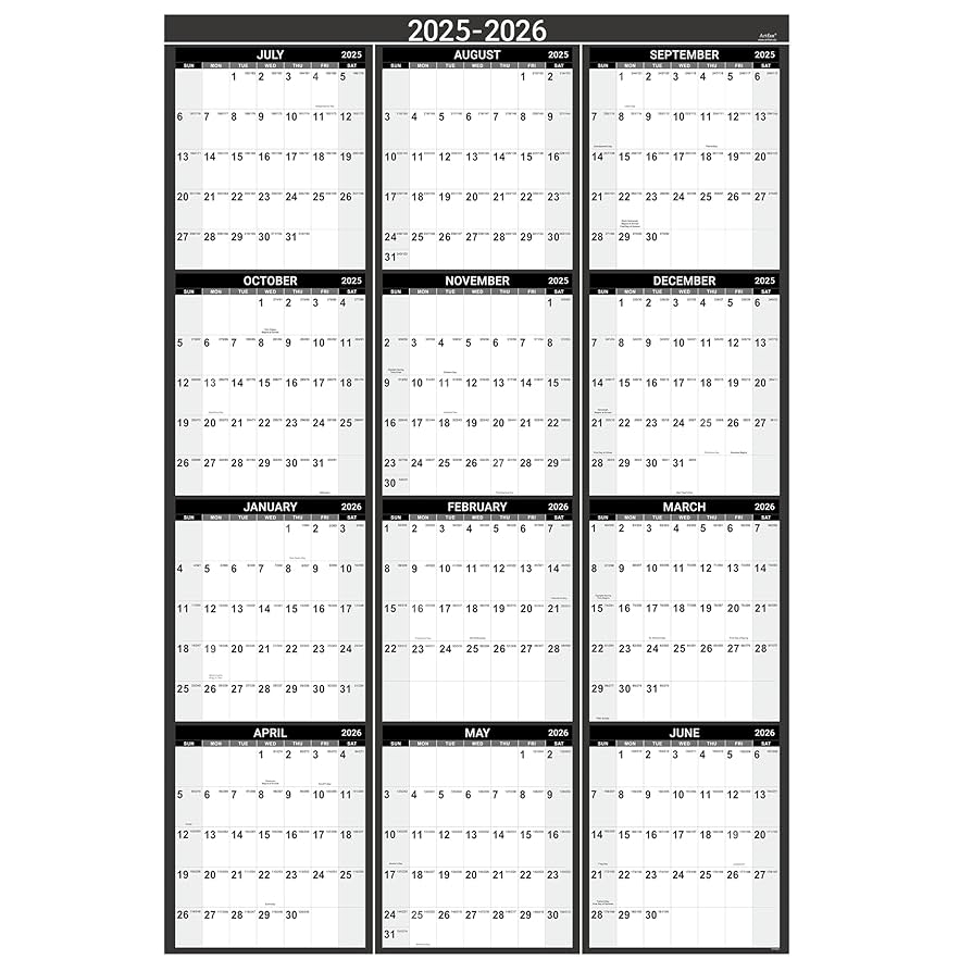 Julian Calendar 2026 Printable