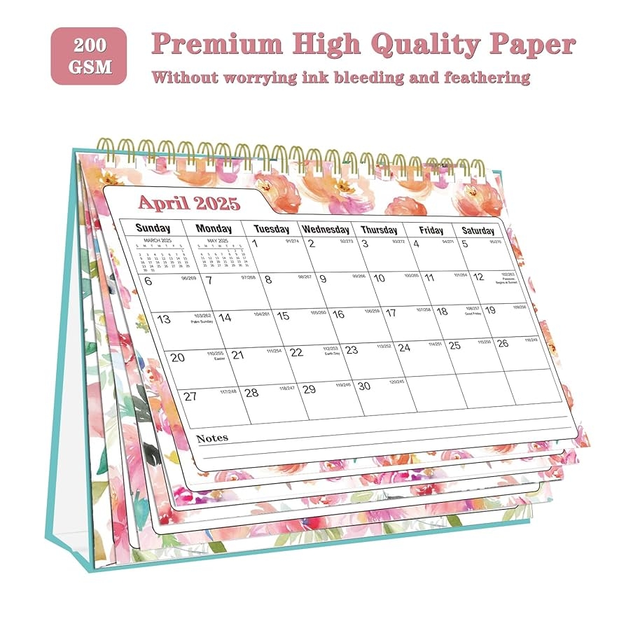 Amazon Ymumuda Small Desk Calendar 2025 2026 Standing 2025 Calendar MAY 2025 To JUN 2026 8 X 6 Monthly Flip Desktop Style With To Do List Your Personal Desk Organizer For Home Office Office Products