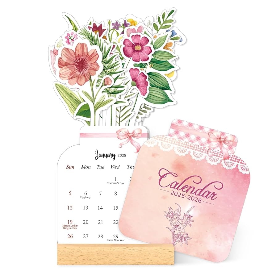 Amazon Zuozee Small Desk Calendar 2025 2026 24 Months Floral Desktop Calendar Runs From Janury 2025 Until Dec 2026 Mini Standing Flip Decorative Flower Calendar For Home Office And Desk Accessories Office Products Amazon Zuozee Small Desk Calendar 2025 2026 24 Months Floral Desktop Calendar Runs From Janury 2025 Until Dec 2026 Mini Standing Flip Decorative Flower Calendar For Home Office And Desk Accessories Office Products