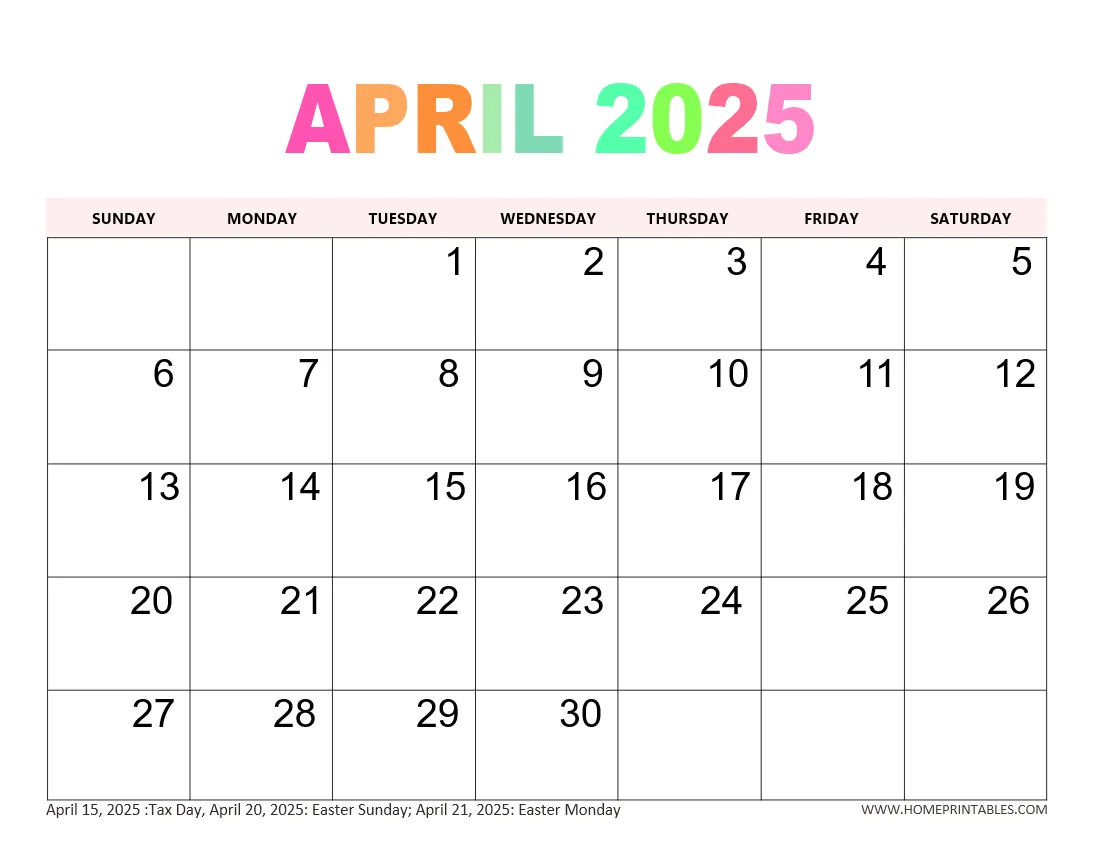 Free Printable Large Print Us Calendar 2025