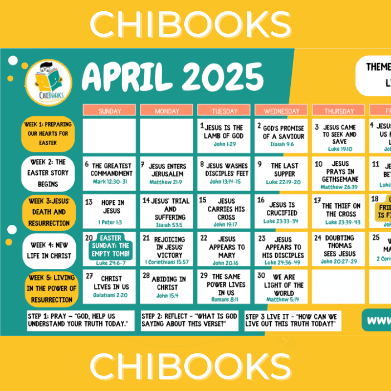 April 2025 Devotional Calendar Easter New Life In Christ PDF Download Payhip