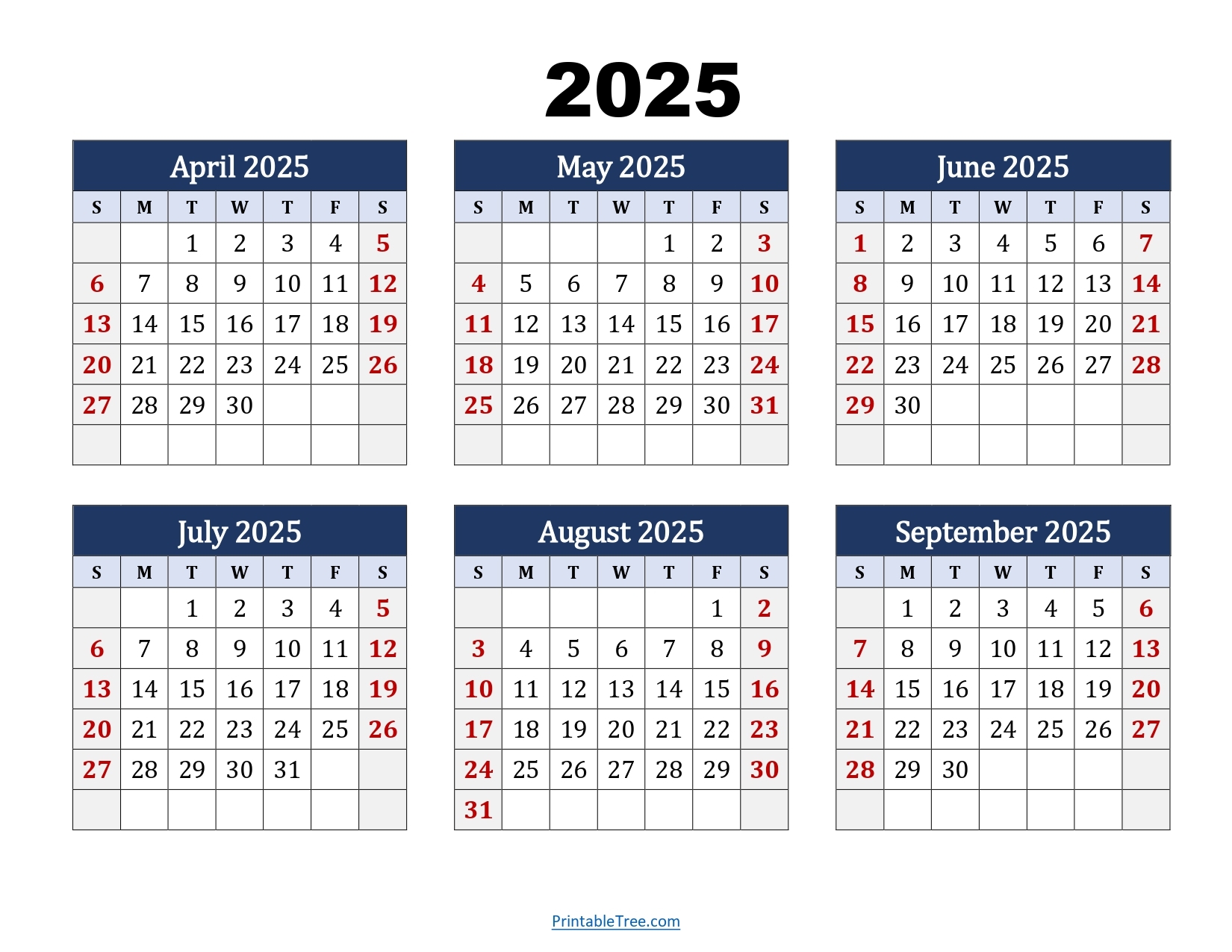 Printable Monthly Calendar Sept 2025