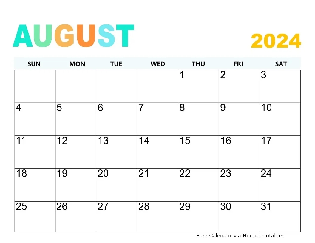 August 2024 Calendar 20 Free Templates To Download 