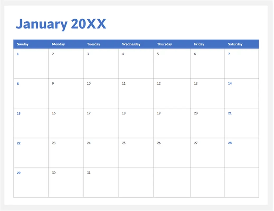 Custom Calendar Free Printable