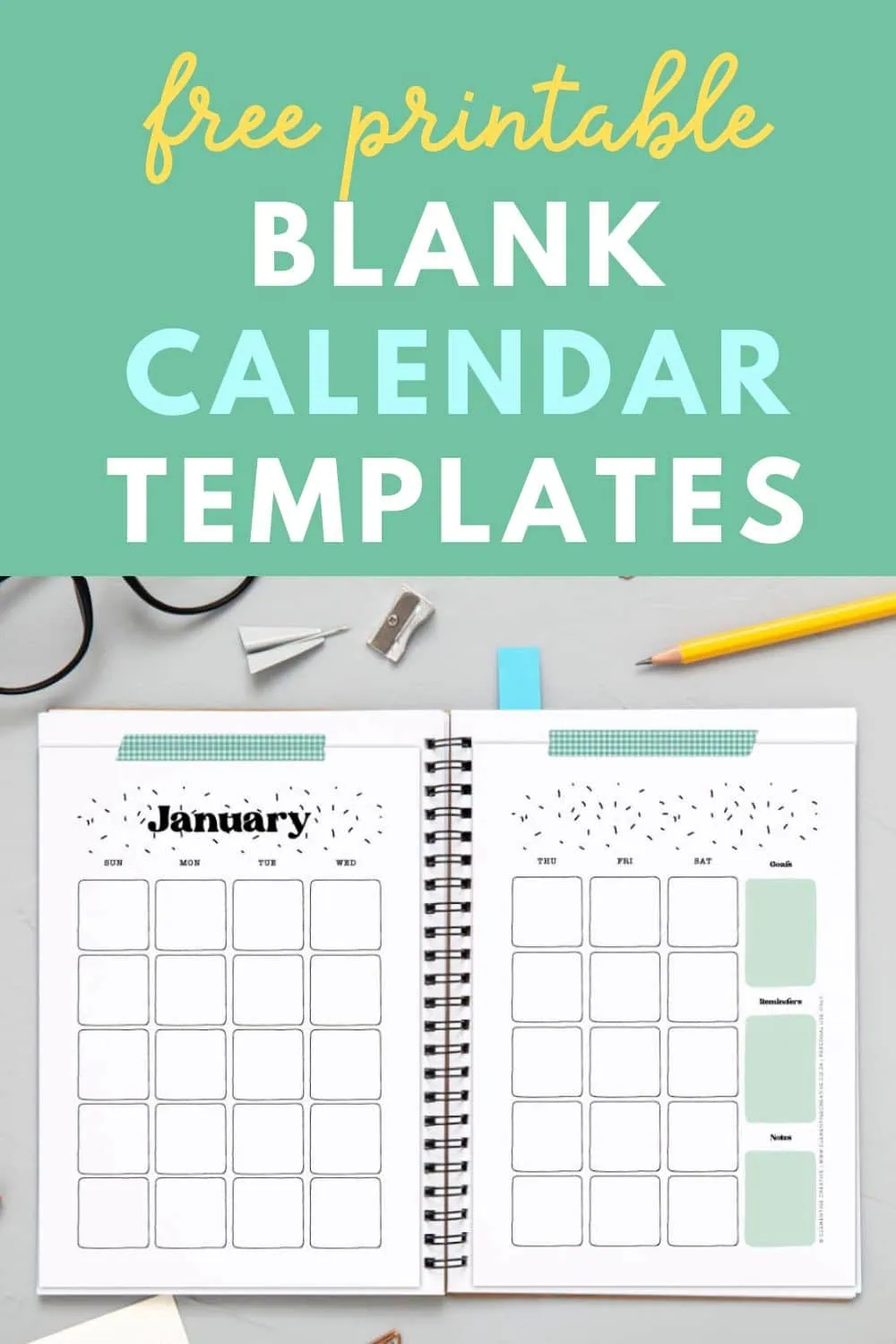 Free Printable Blank Calendar