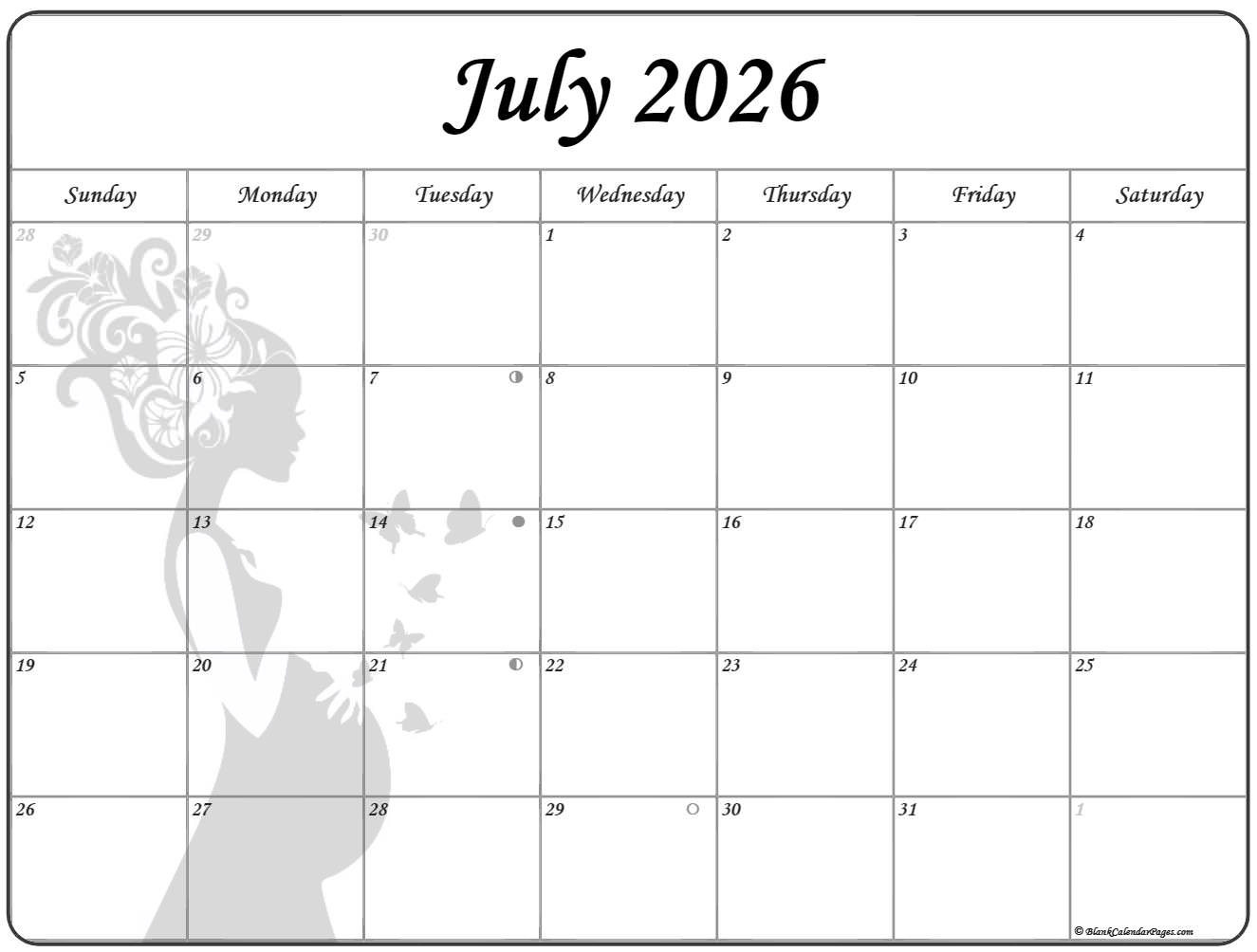 Collection Of July 2026 Photo Calendars With Image Filters Collection Of July 2026 Photo Calendars With Image Filters