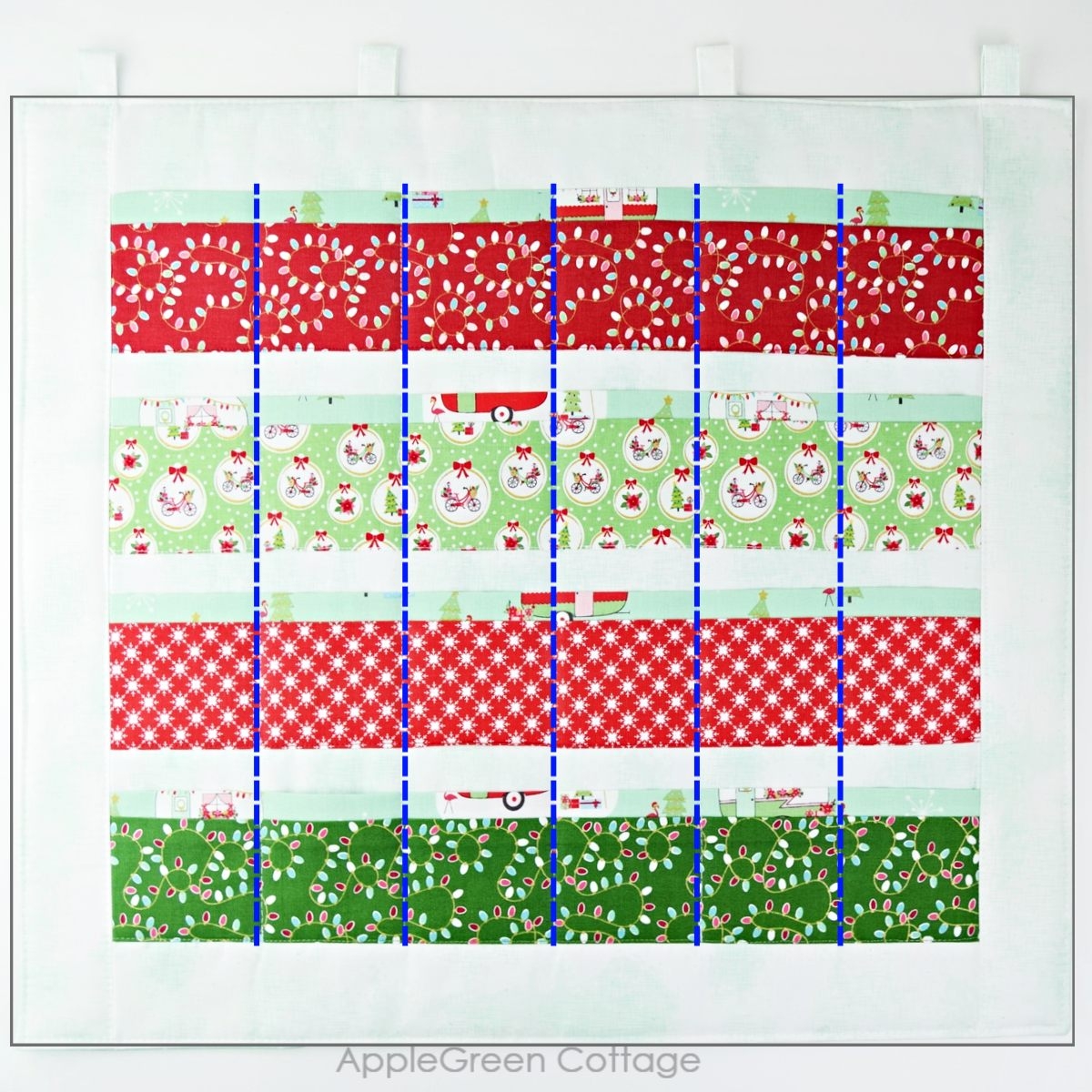 Diy Advent Calendar Pretty And Easy To Sew AppleGreen Cottage