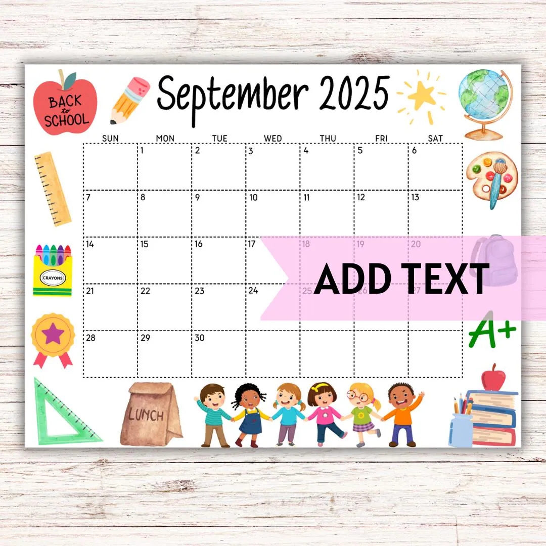 EDITABLE Printable September Calendar 2025 Back To School September Calendar W School Kids Classroom Calendar Preschool Calendar Etsy EDITABLE Printable September Calendar 2025 Back To School September Calendar W School Kids Classroom Calendar Preschool Calendar Etsy