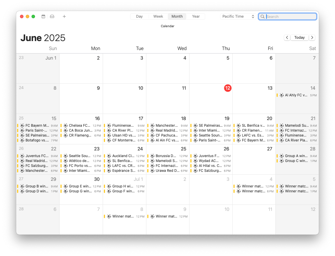 FIFA Club World Cup Schedule For IPhone Calendar IPad Calendar Google Calendar And Mac Calendar By Christian Boyce