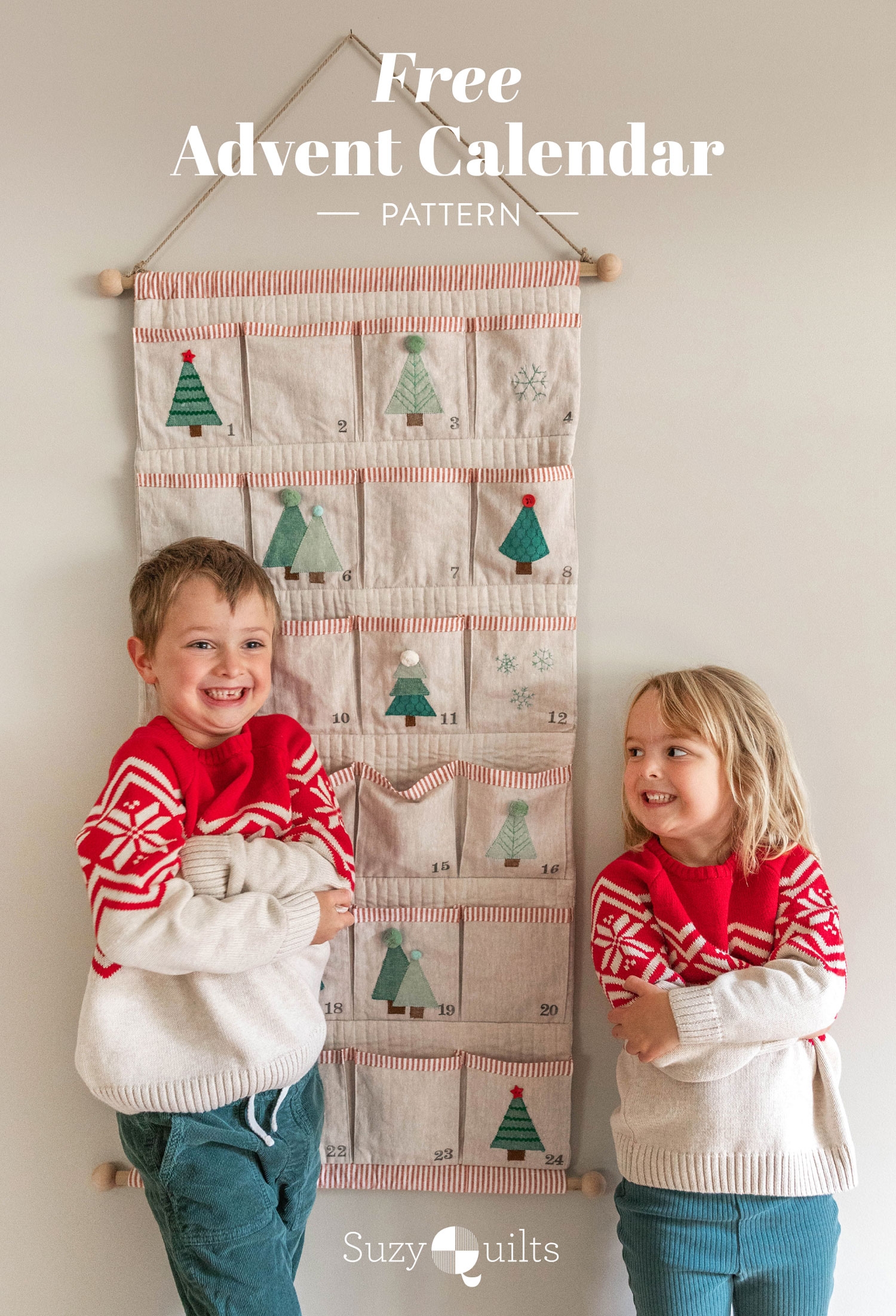Free Advent Calendar Pattern Suzy Quilts