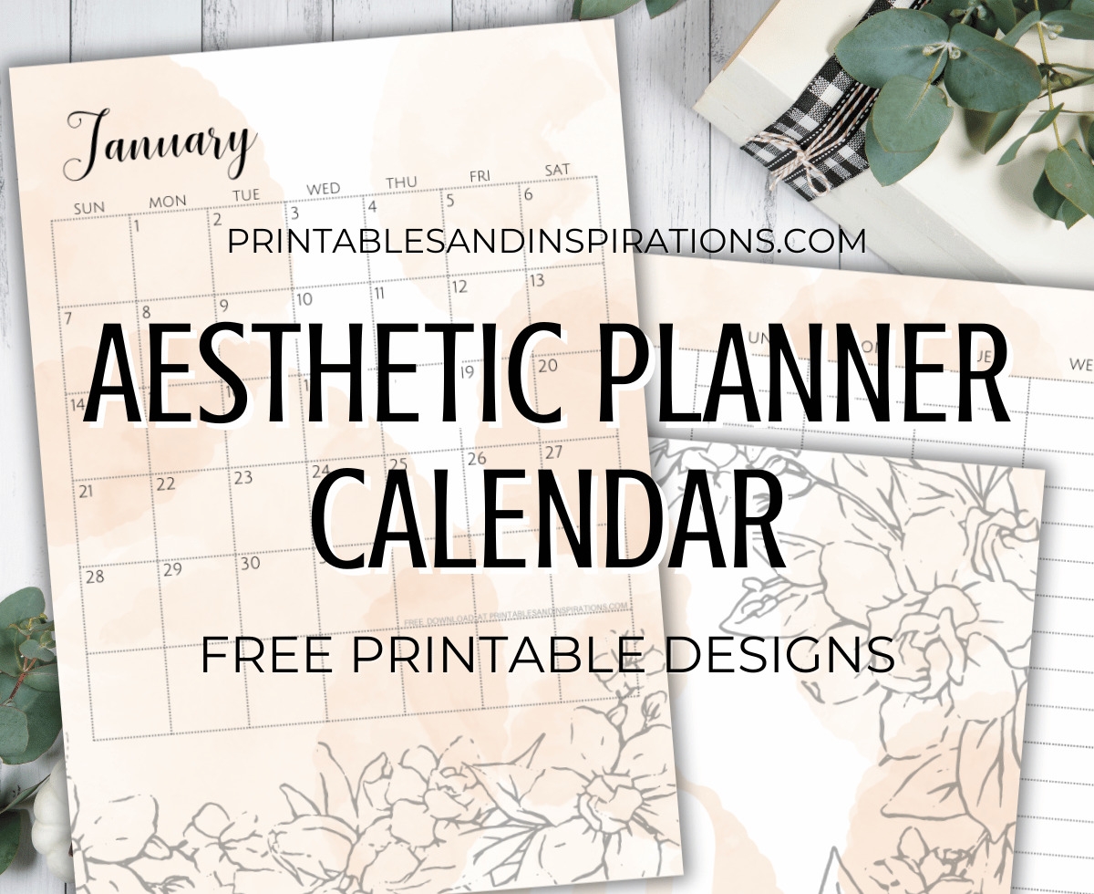 Free Aesthetic 2025 Calendar Planner Printable PDF Printables And Inspirations Free Aesthetic 2025 Calendar Planner Printable PDF Printables And Inspirations