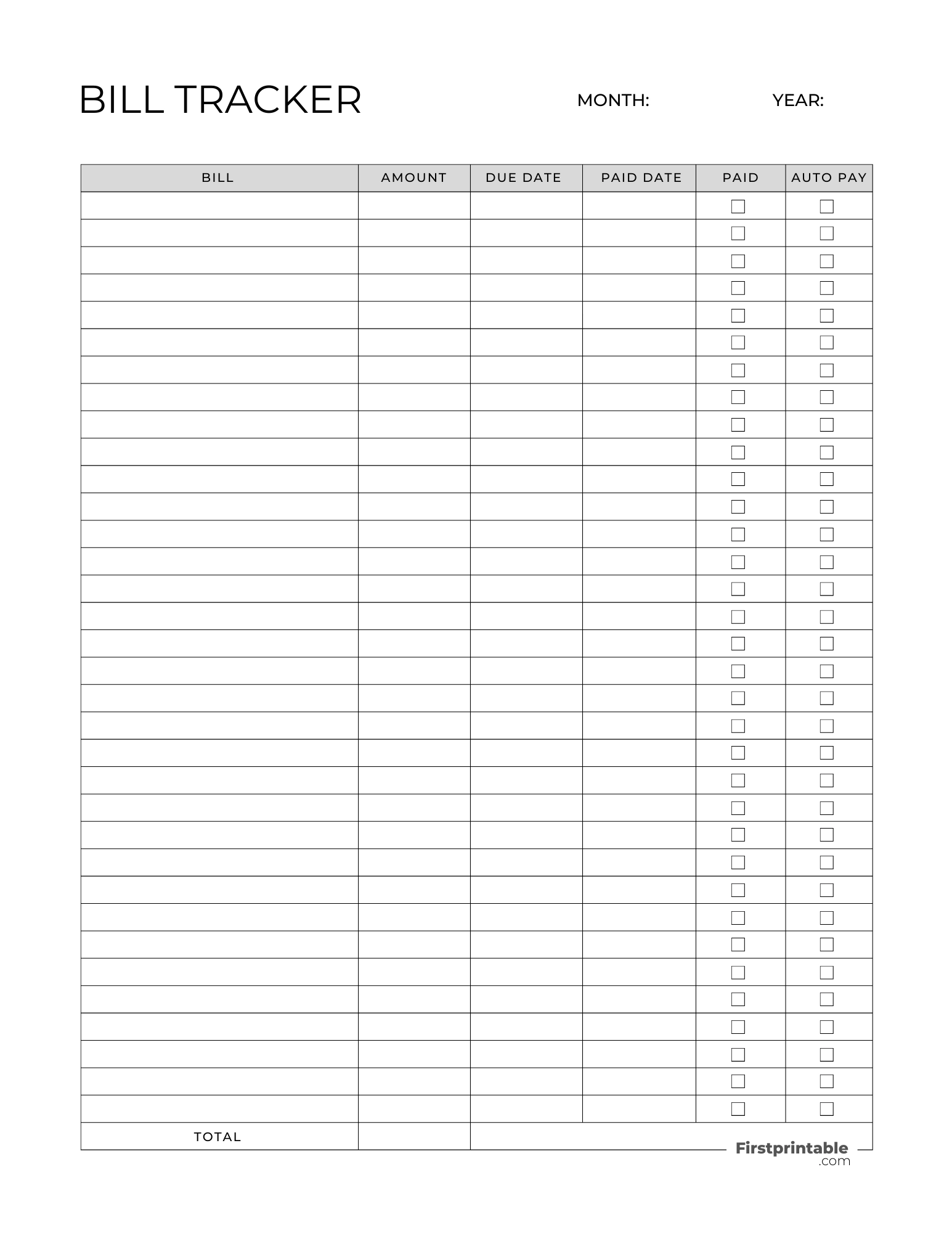Free Budget Planner Templates Printable Fillable
