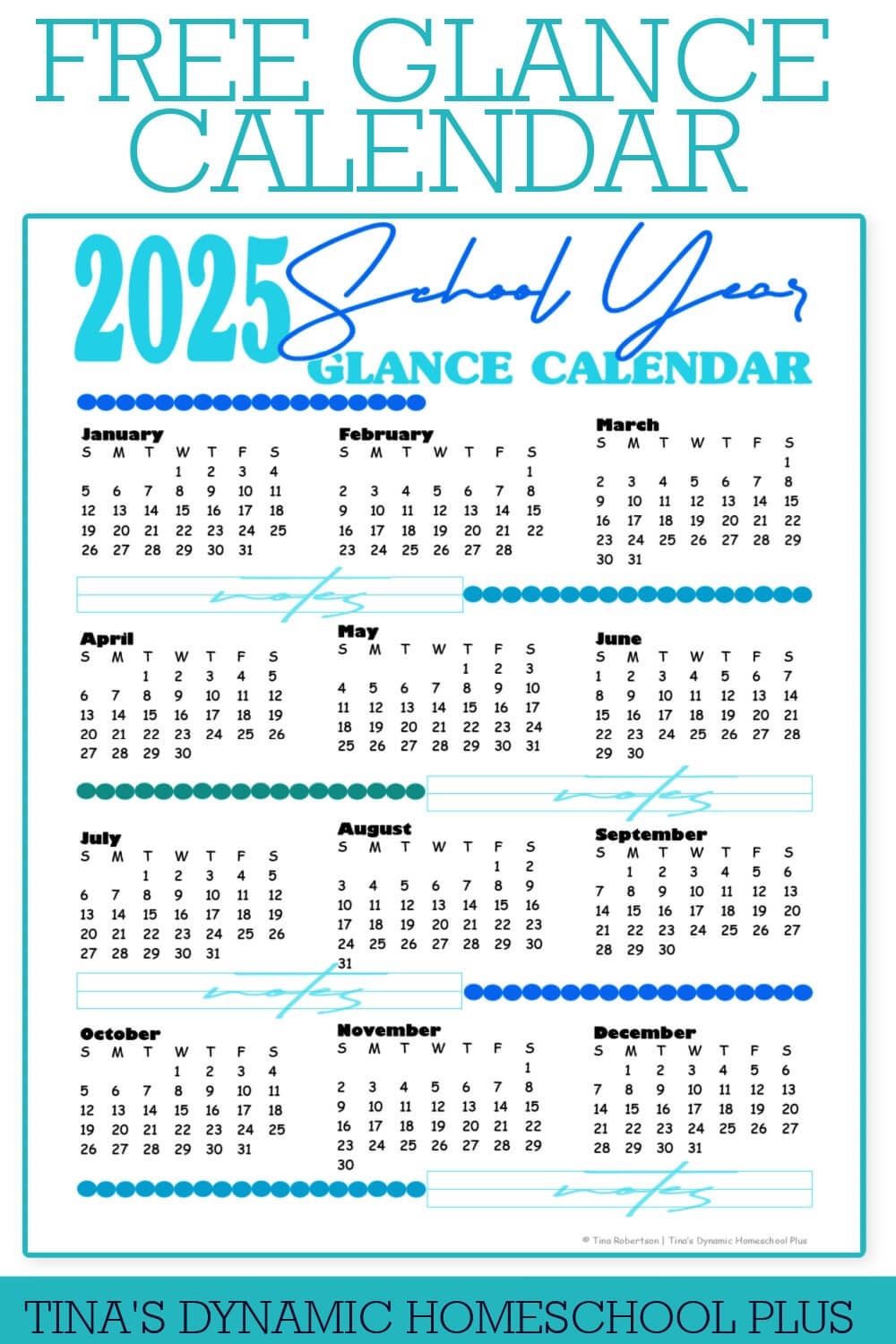 Free Printable Student Calendar 2025