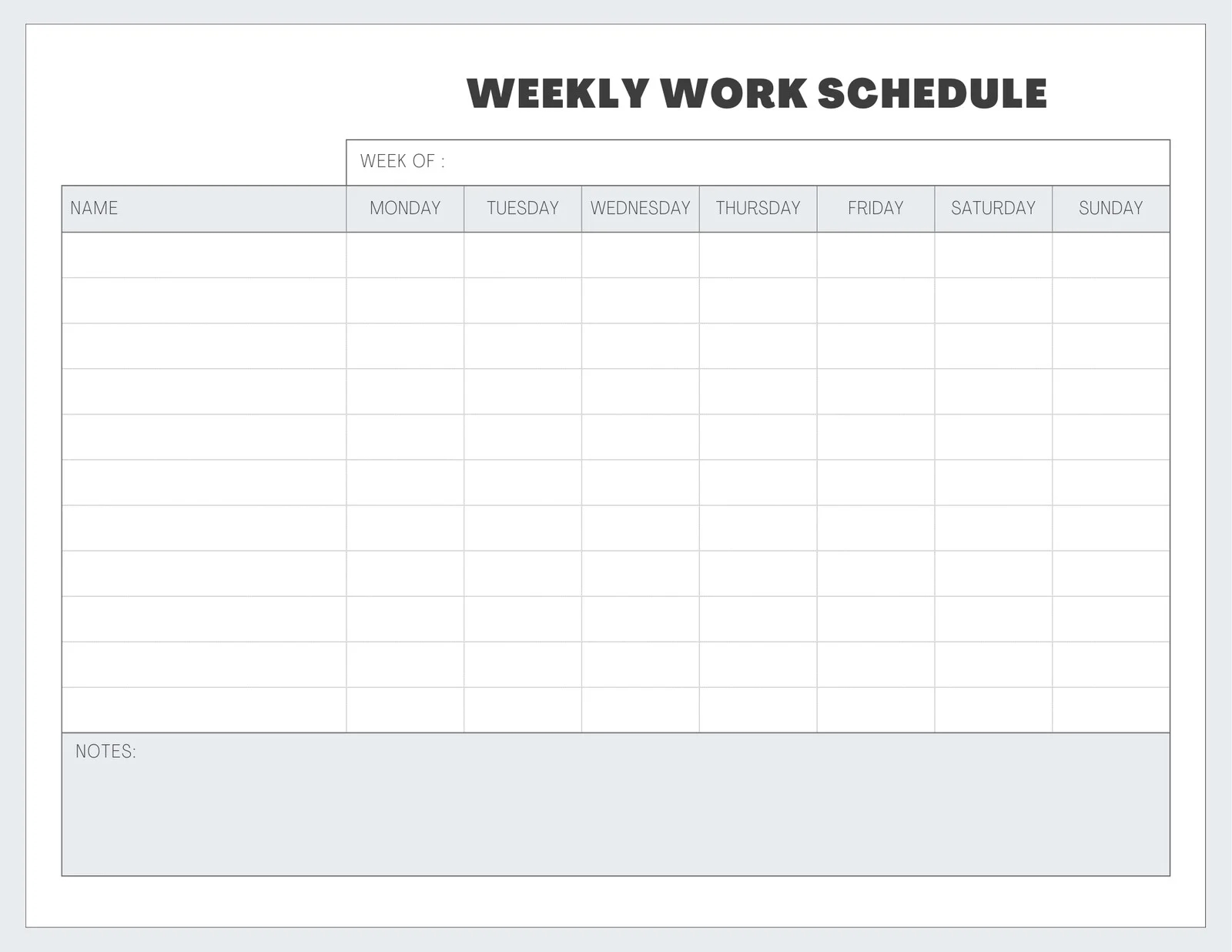 Printable Time Calendar Planner Printable Time Calendar Planner