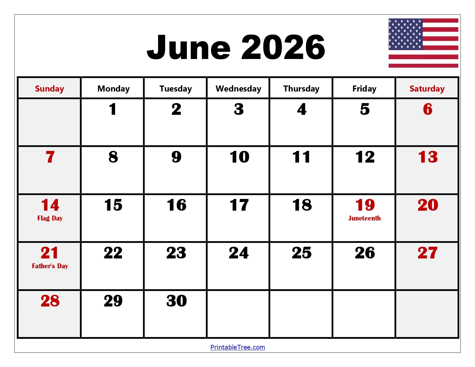 June July August 2026 Calendar Free Printable