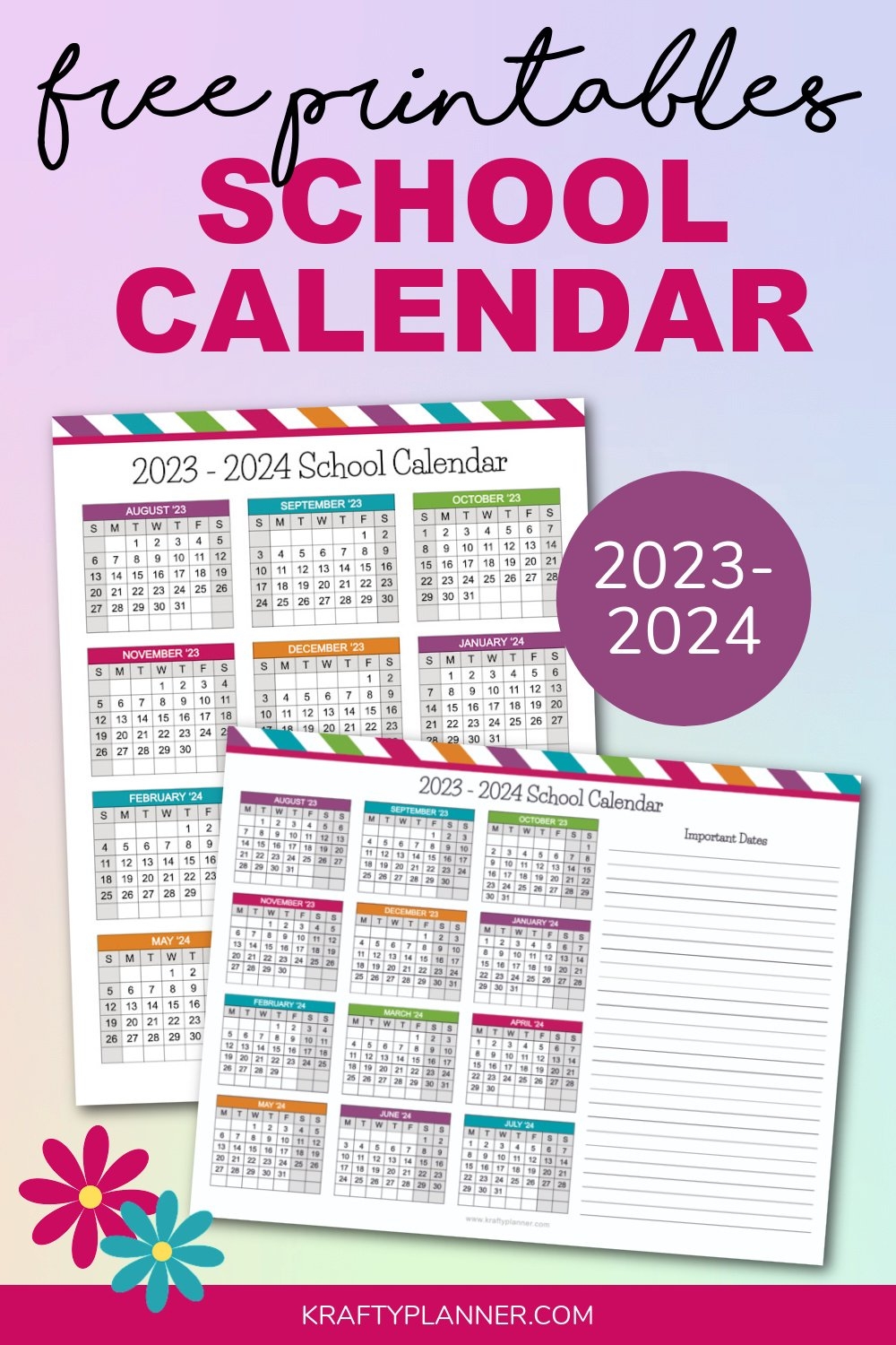 At A Glance School Calendars Free Printable At A Glance School Calendars Free Printable