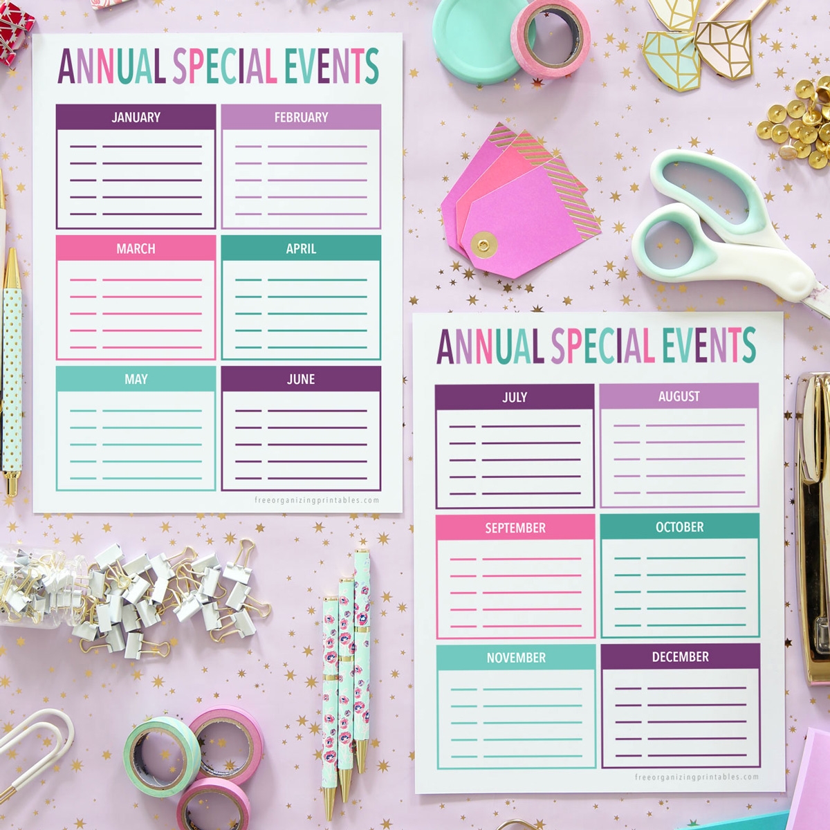 Free Printable Birthday Calendar