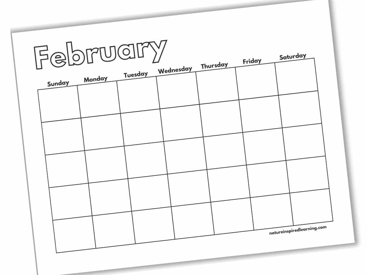 Free Printable Blank Calendars Nature Inspired Learning Free Printable Blank Calendars Nature Inspired Learning