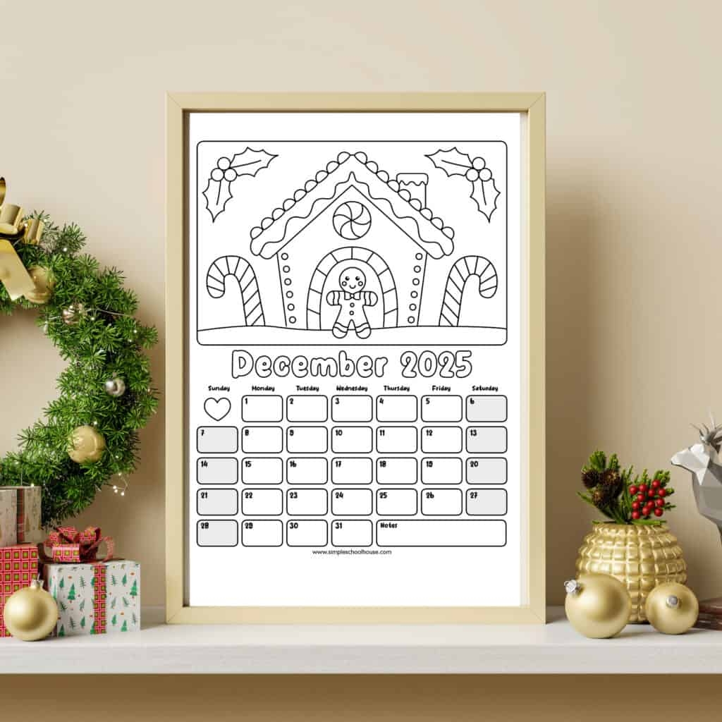 Free Printable 2025 Christmas Calendar