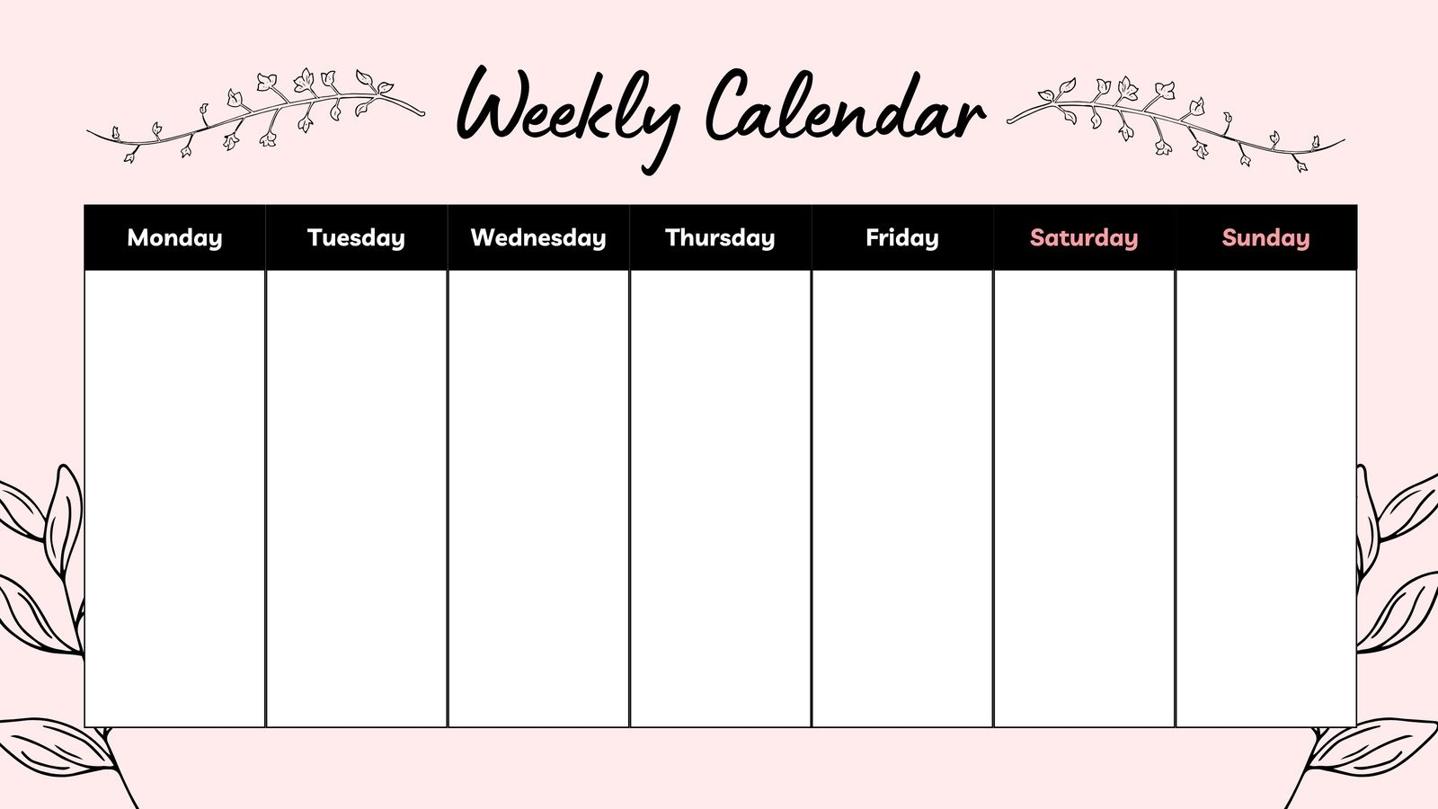 Free Printable Customizable Weekly Calendar Templates Canva Free Printable Customizable Weekly Calendar Templates Canva