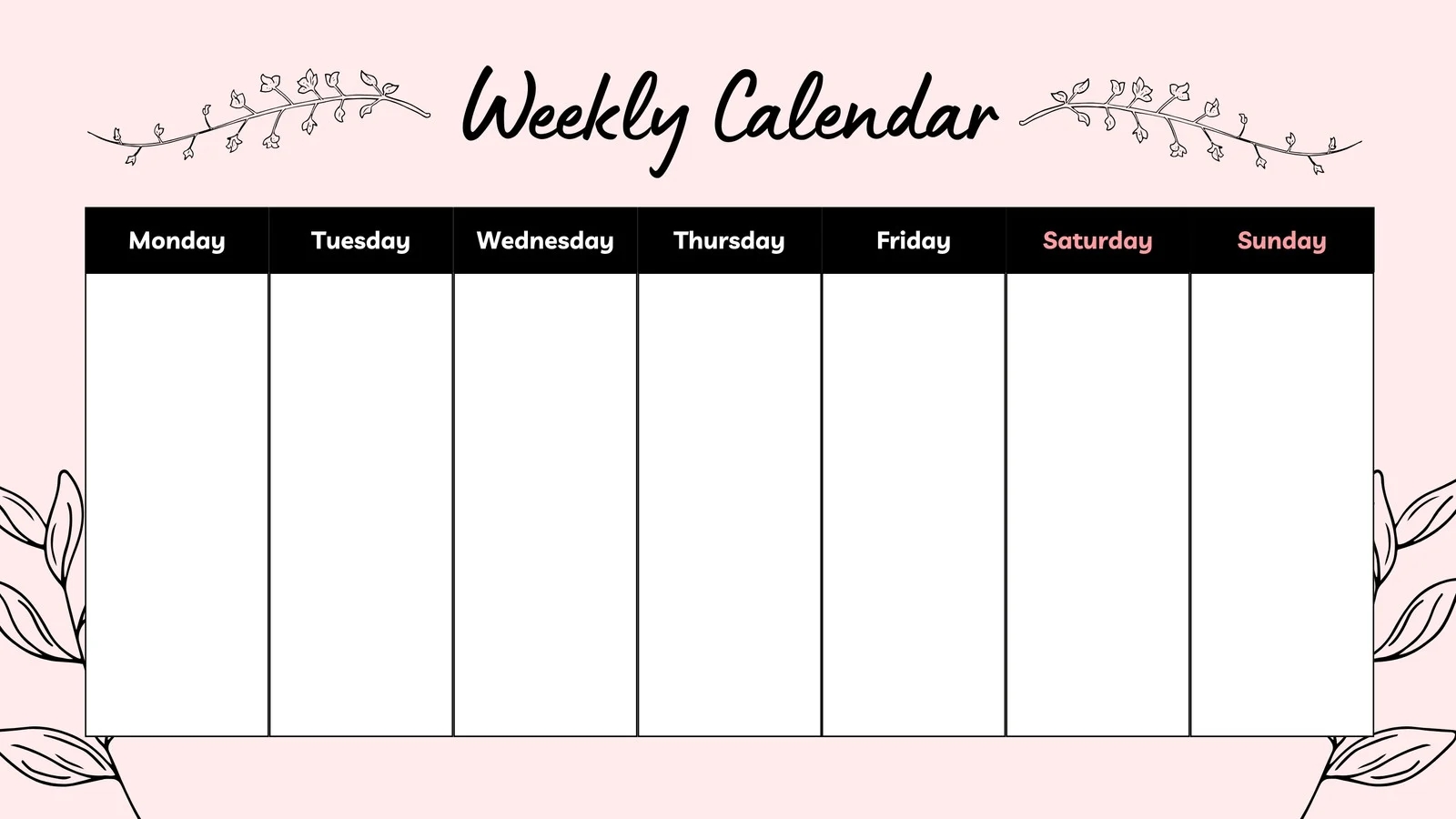 Free Printable Customizable Weekly Calendar Templates Canva Free Printable Customizable Weekly Calendar Templates Canva