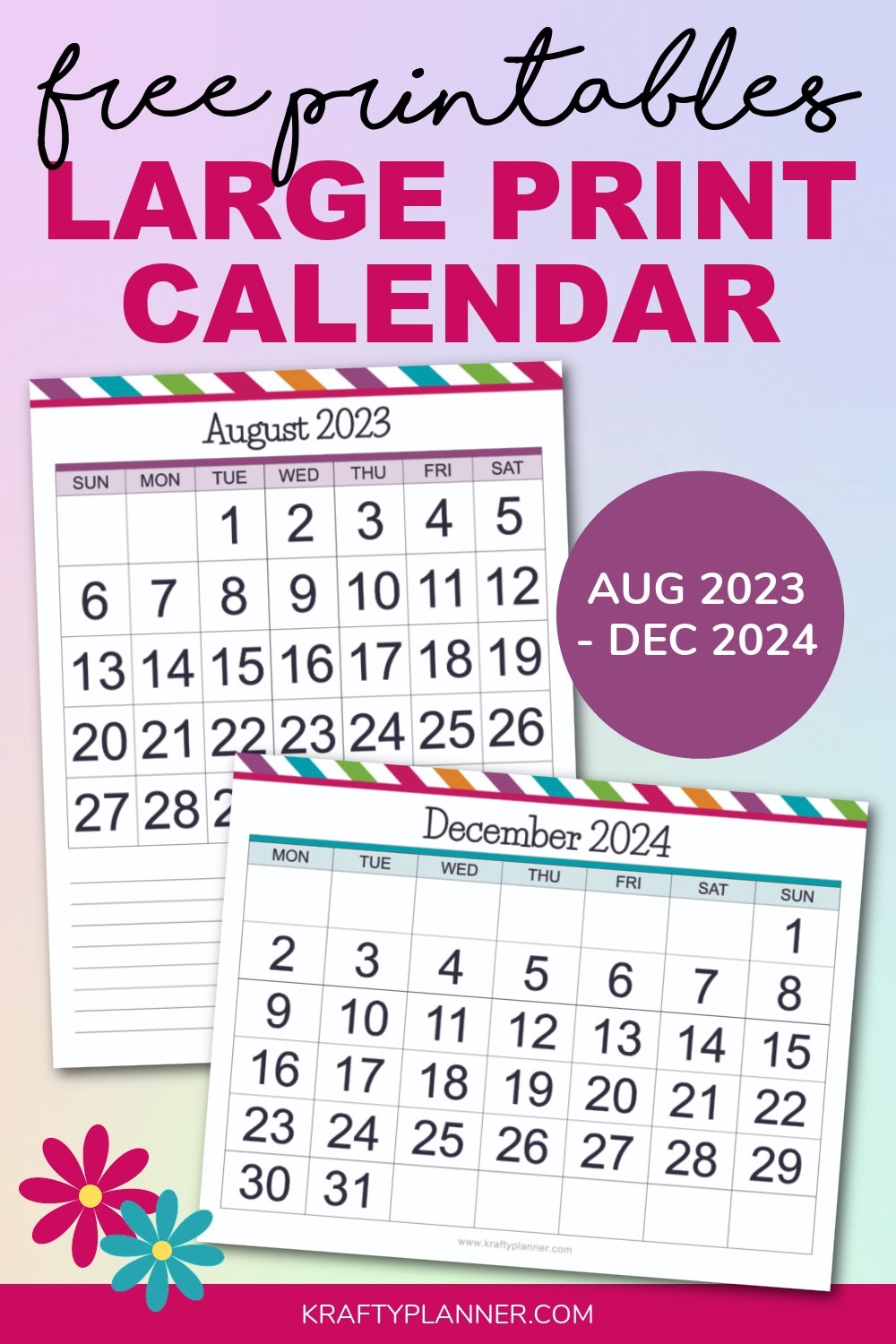 Printable Big Calendar