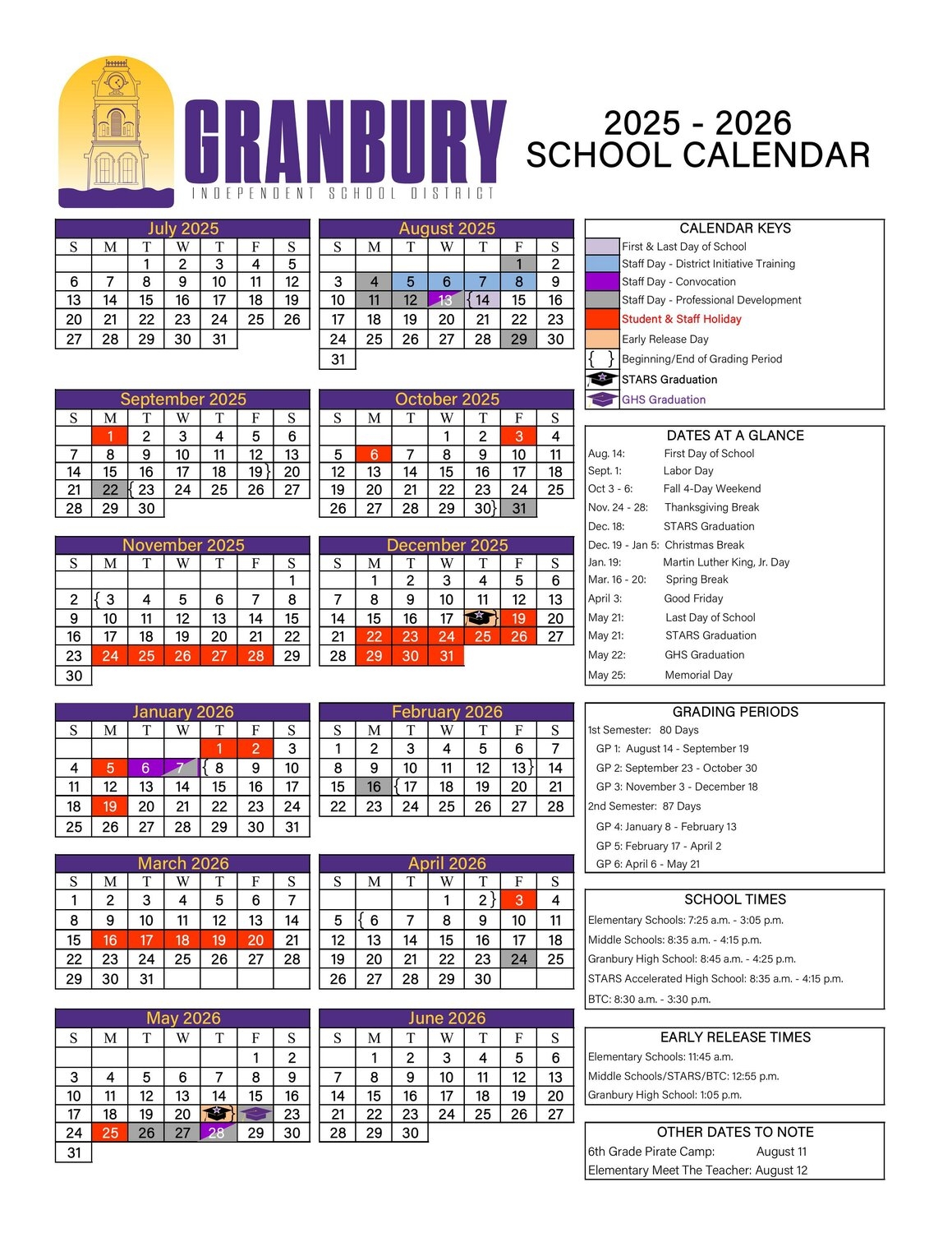 GISD Board Approves 2025 26 Calendar With Shortened Christmas Break New Days Off Hood County News GISD Board Approves 2025 26 Calendar With Shortened Christmas Break New Days Off Hood County News