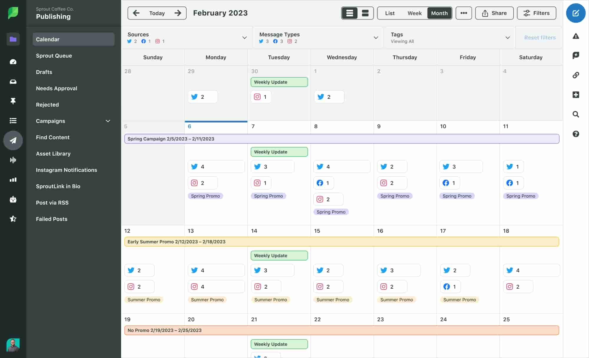 Guide To Creating A Social Media Calendar Template Sprout Social